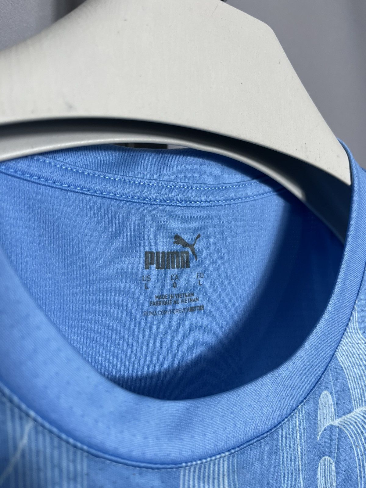 Puma Puma Manchester City 2024 2025 Pre-Match Mens Blue Jersey Size US L / EU 52-54 / 3 - 3 Thumbnail