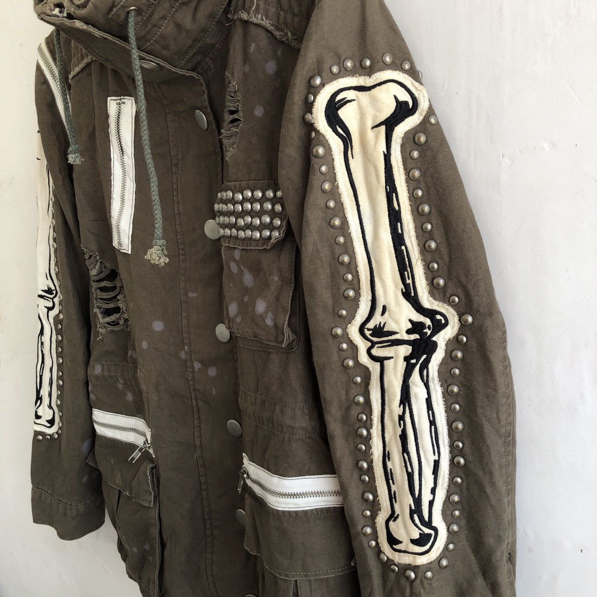 If Six Was Nine × Japanese Brand GLAD NEWS BONES ZIPER PARKAS Size US M / EU 48-50 / 2 - 3 Thumbnail