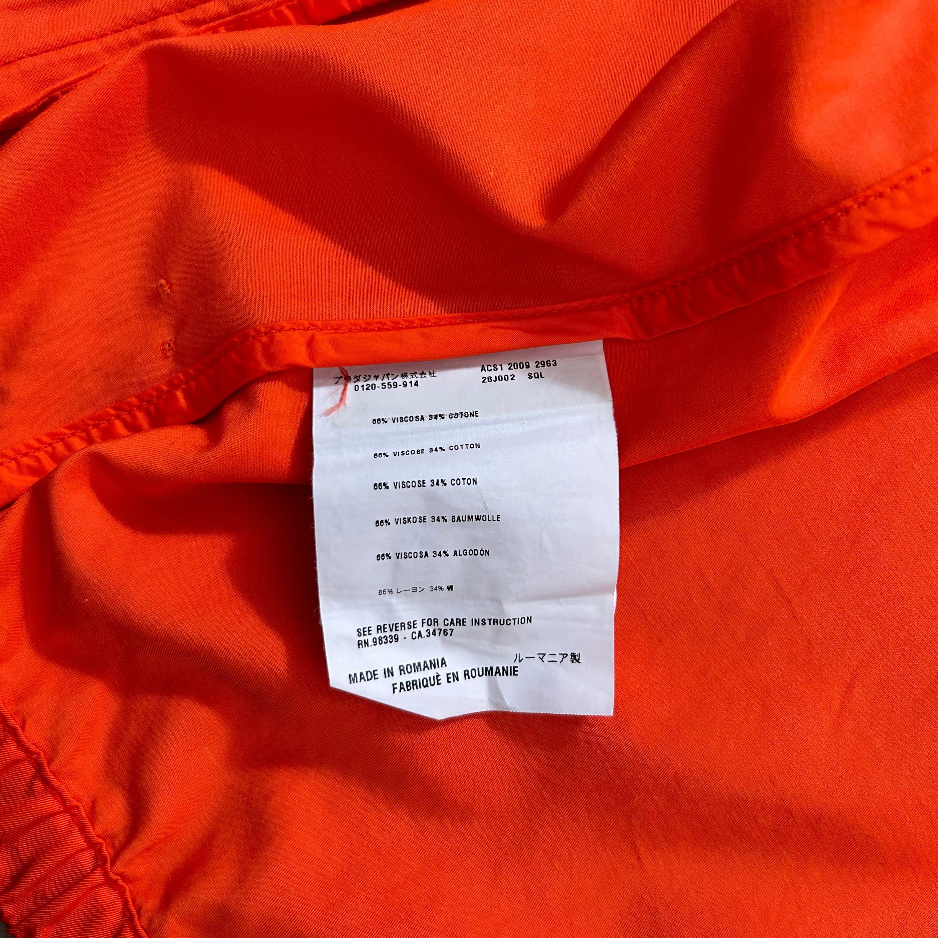 Prada Prada Orange Technical Jacket Size US S / EU 44-46 / 1 - 8 Thumbnail