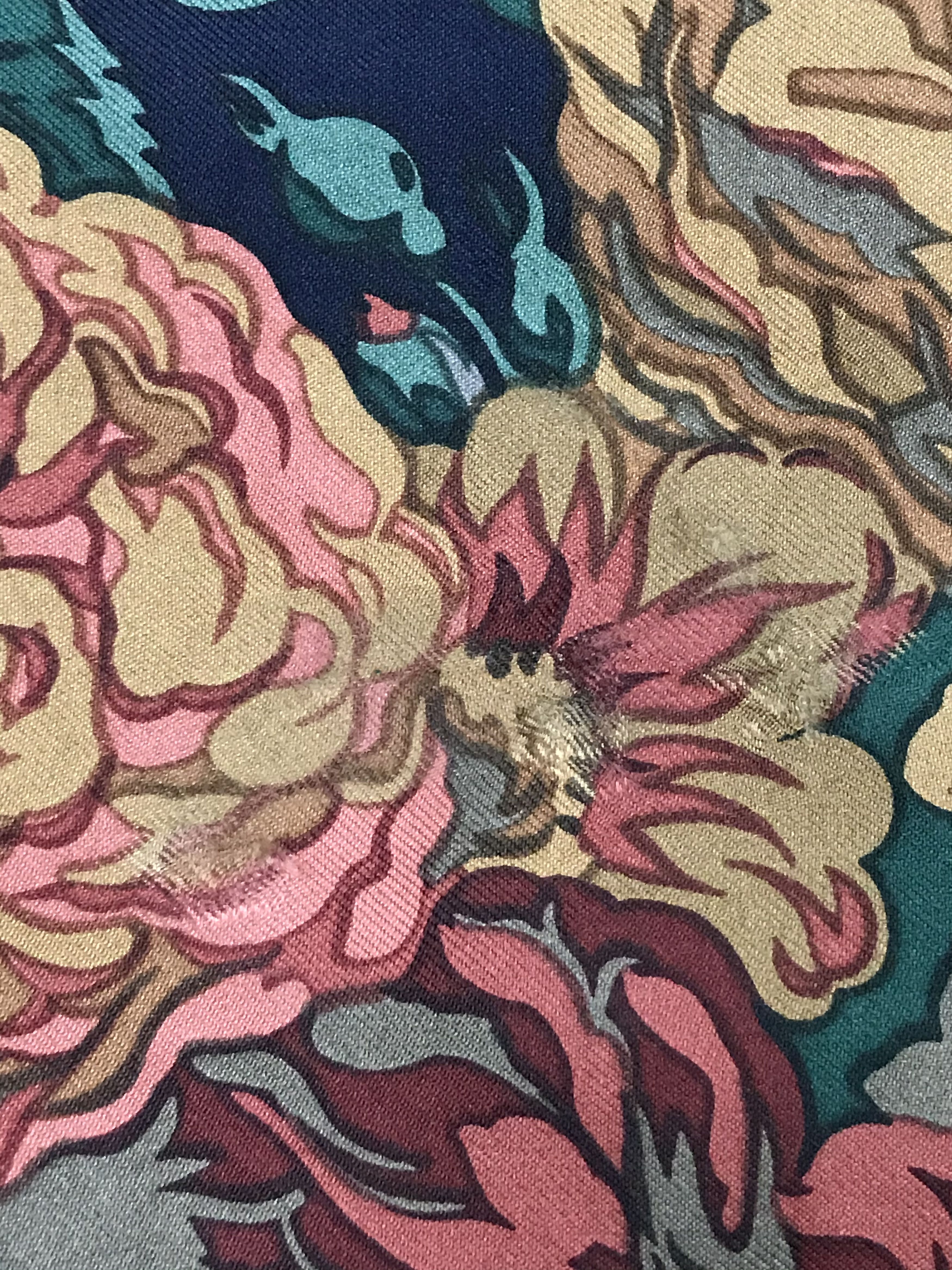 Ralph Lauren RL402 Vintage Ralph Lauren Silk Scarf Shawl Designer Scarf Size ONE SIZE - 6 Thumbnail