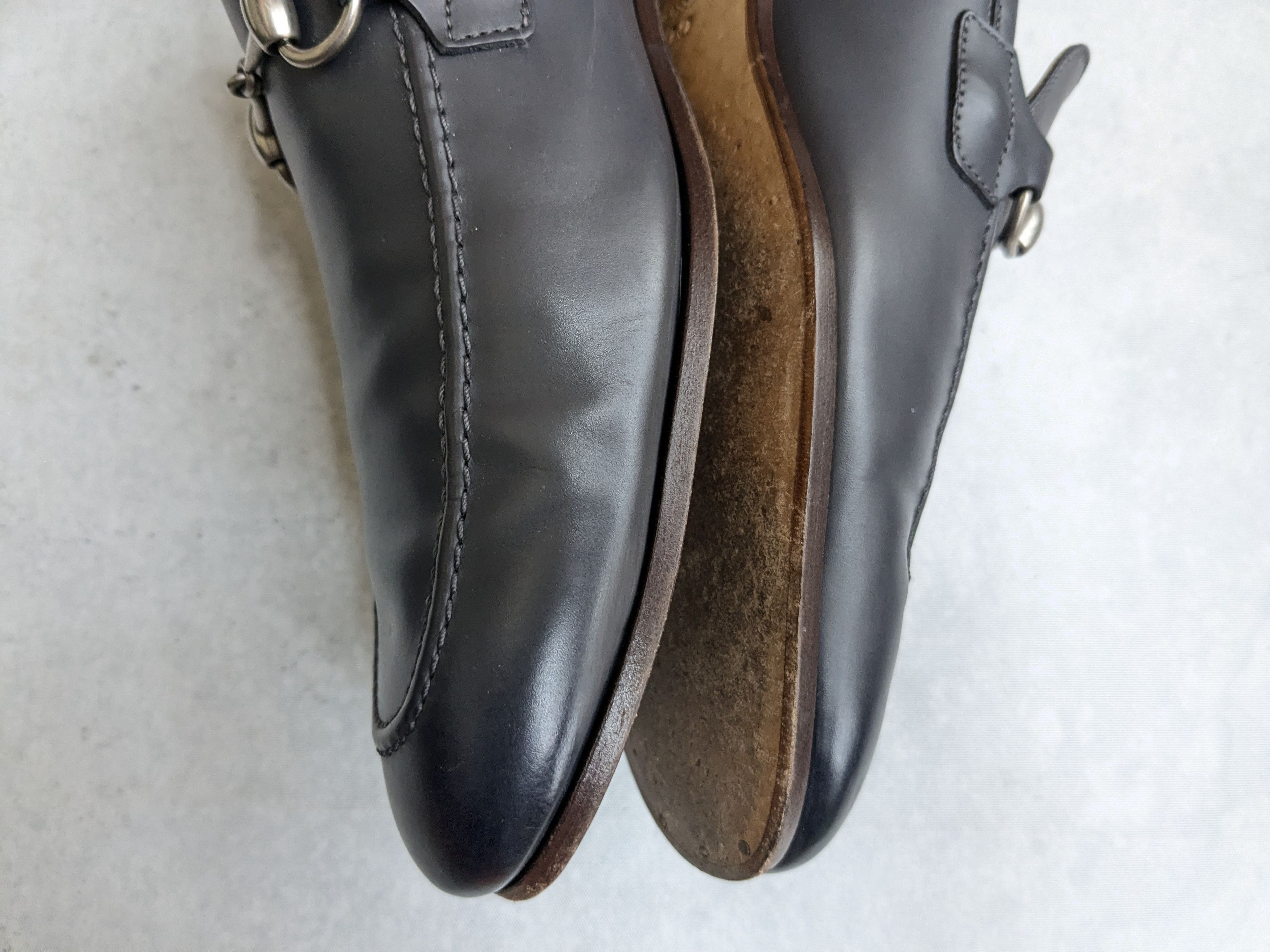 Gucci Gucci Horsebit Loafers Gray 10 Leather Size US 10 / EU 43 - 9 Thumbnail