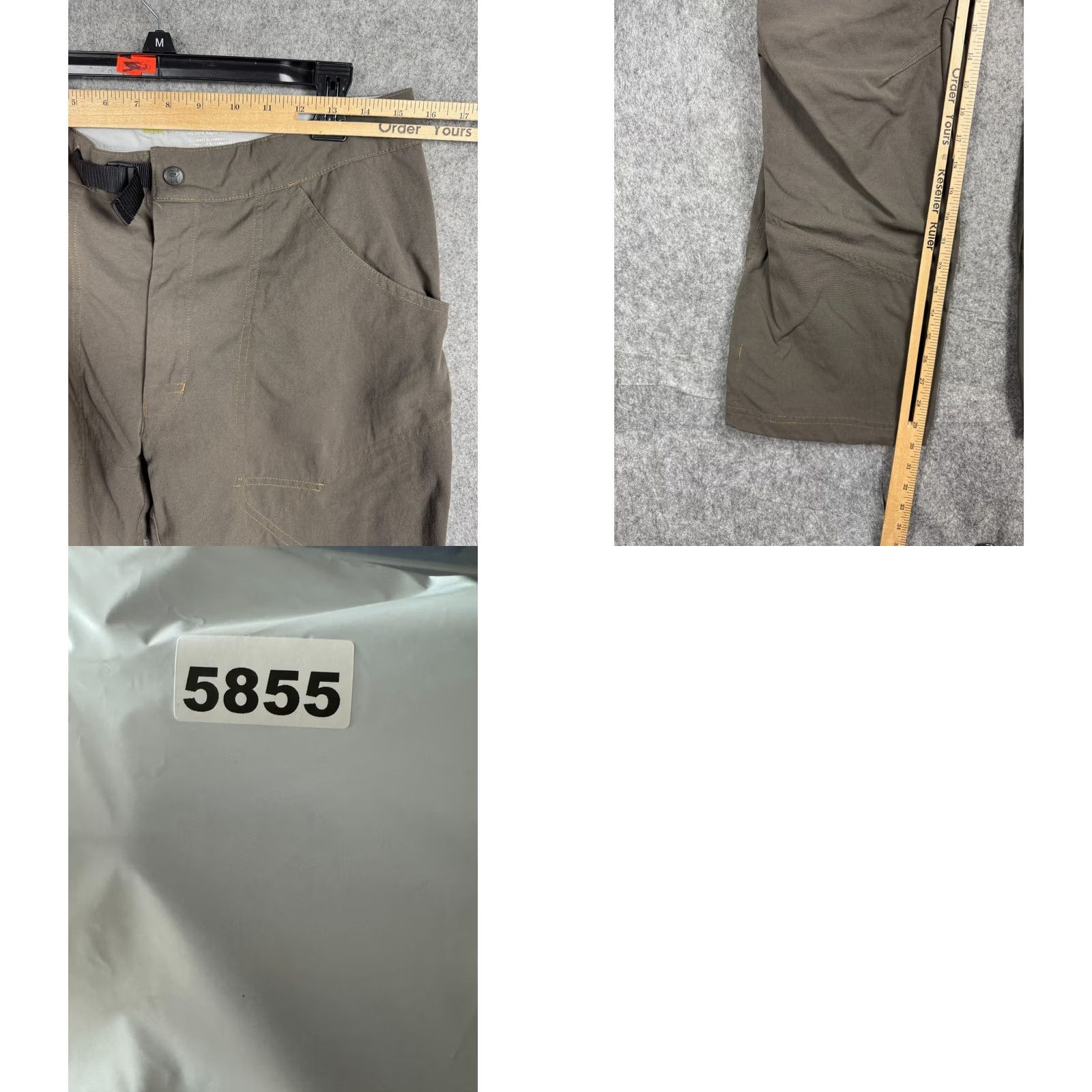 Mountain Hardwear Mountain Hardwear Pants Mens Medium Beige Belted Nylon Technical OM2239 Size US 31 - 8 Thumbnail