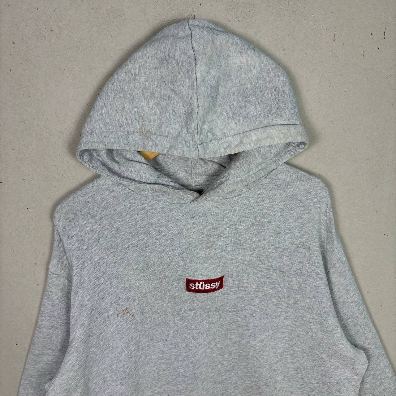 Stussy Crazy Y2K Stussy Box Logo Pullover Hoodie Size US L / EU 52-54 / 3 - 3 Thumbnail