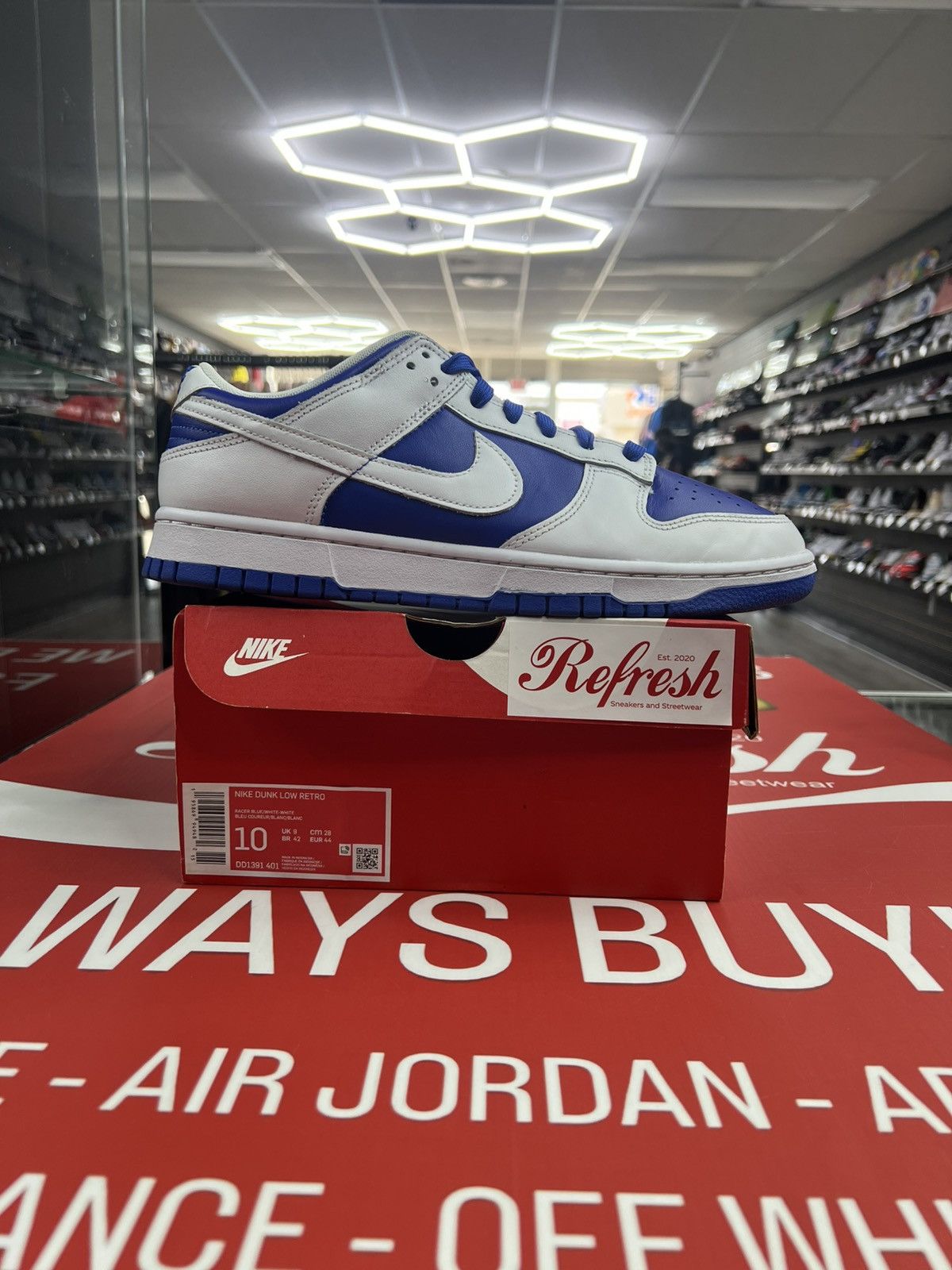 Nike Nike Dunk Racer Blue Size 10 (DD1391-401) Size US 10 / EU 43 - 1 Thumbnail