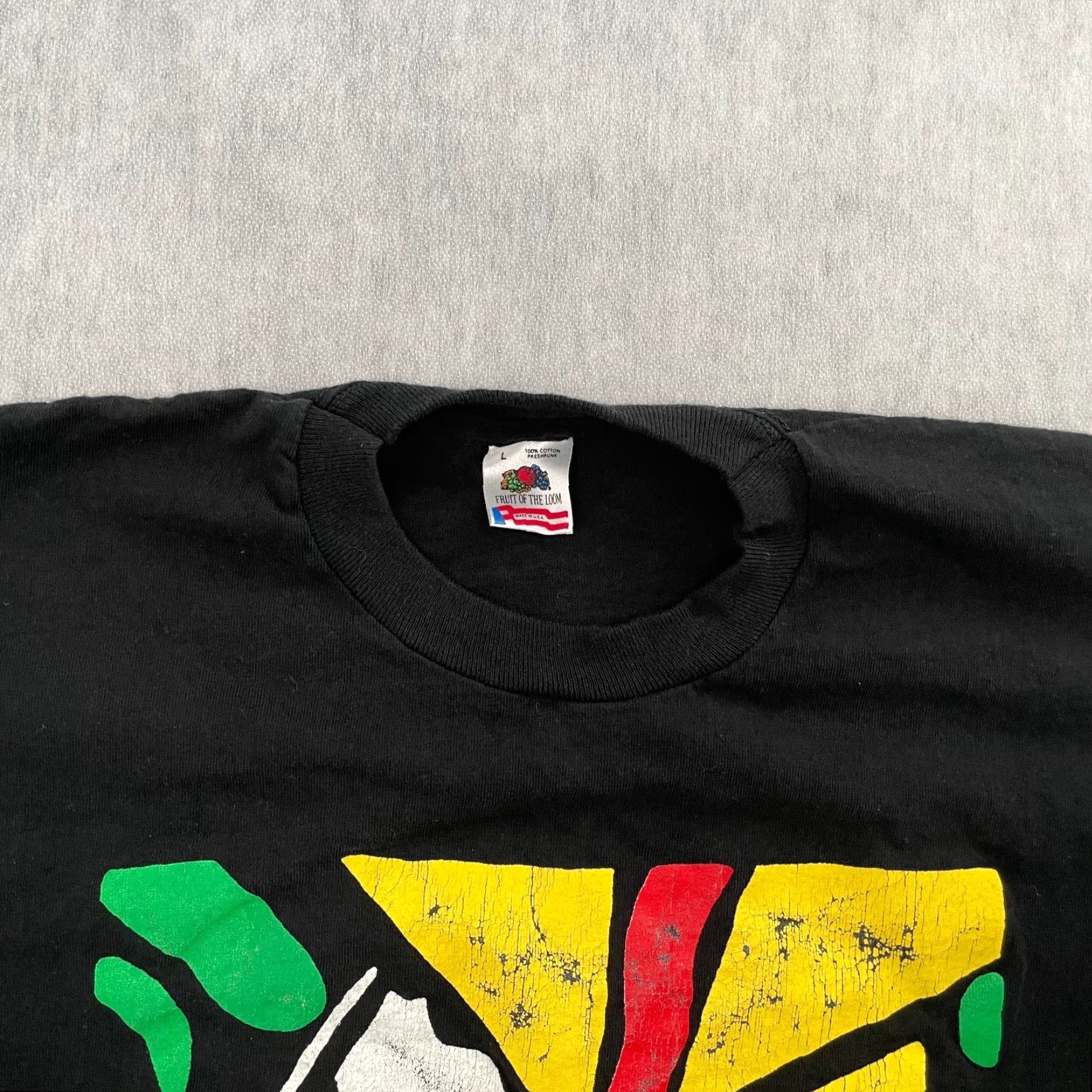 Fruit Of The Loom VINTAGE The Seventy Sevens Shirt Adult Large Black Pray Naked Rock Band Mens 90s Size US L / EU 52-54 / 3 - 3 Thumbnail