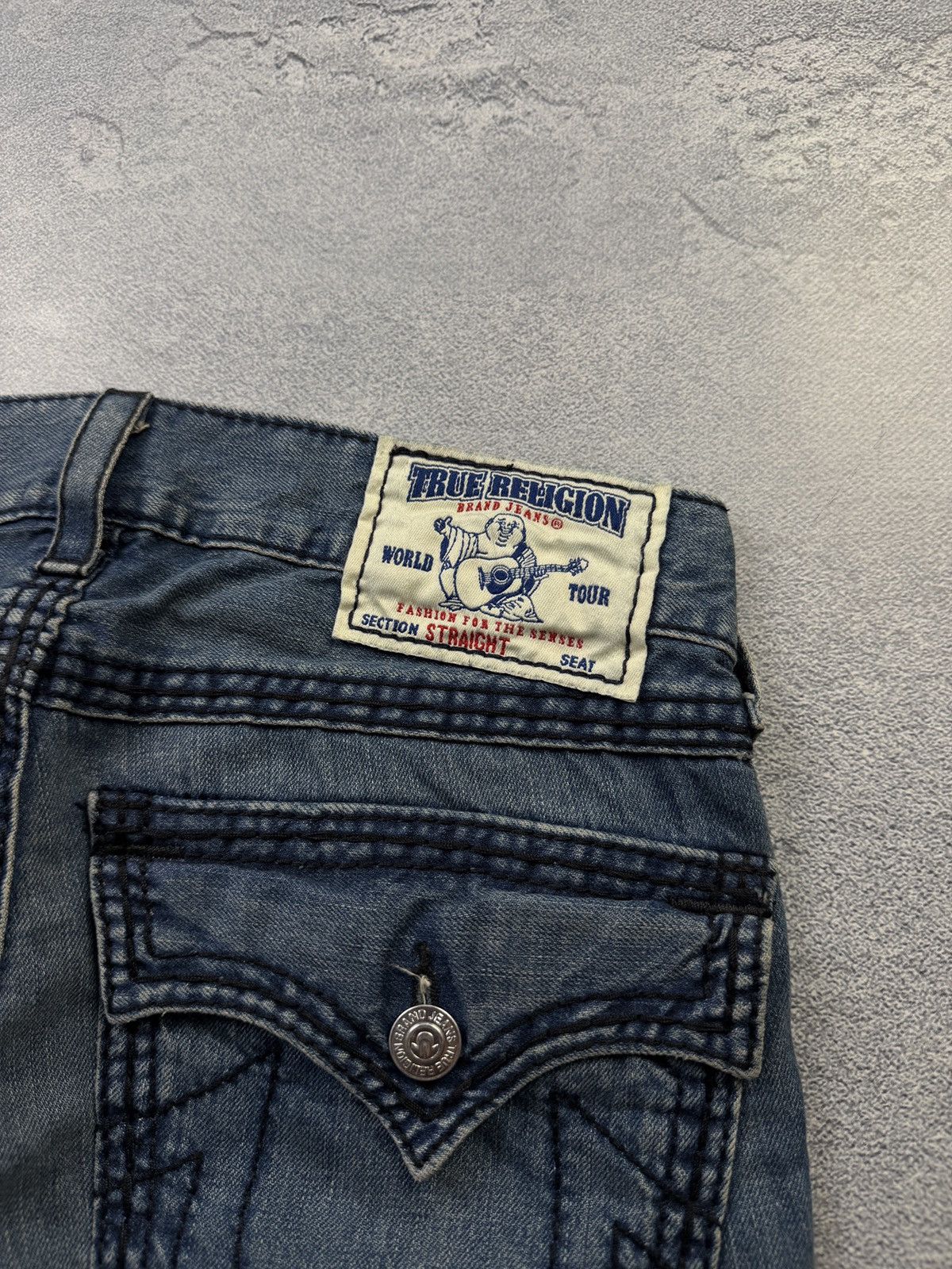 True Religion True Religion Jeans Distressed Straight Denim Made in USA 29 Size US 29 - 12 Thumbnail