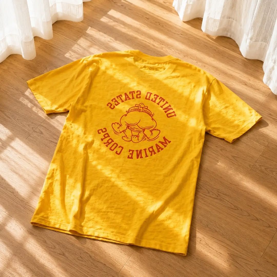 Vintage 80's Vintage United State Marine Cops USMC Bulldog Soft Thin Size US M / EU 48-50 / 2 - 2 Thumbnail