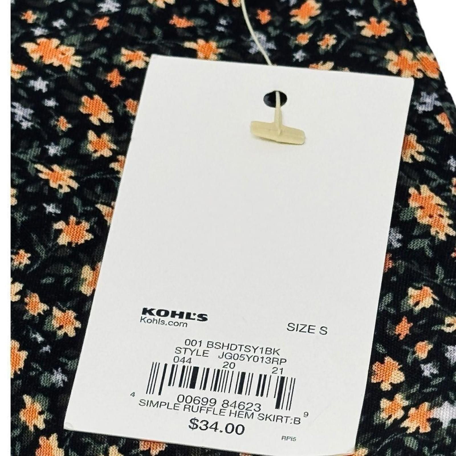 Anti Social Social Club NWT. SO Simple Ruffle Hem Floral Skirt. Small. Size 28" / US 6 / IT 42 - 4 Thumbnail