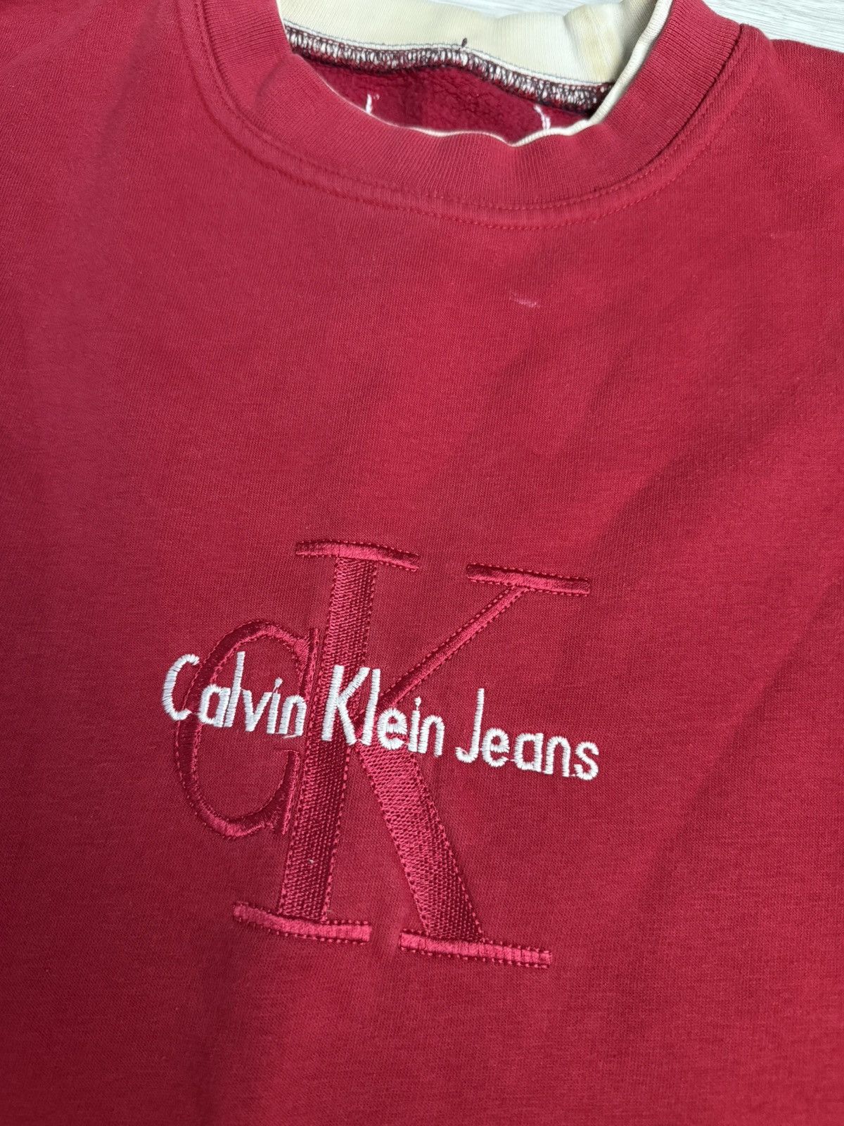 Calvin Klein × Vintage Vintage Calvin Klein oversized sweatshirt Size US L / EU 52-54 / 3 - 3 Thumbnail