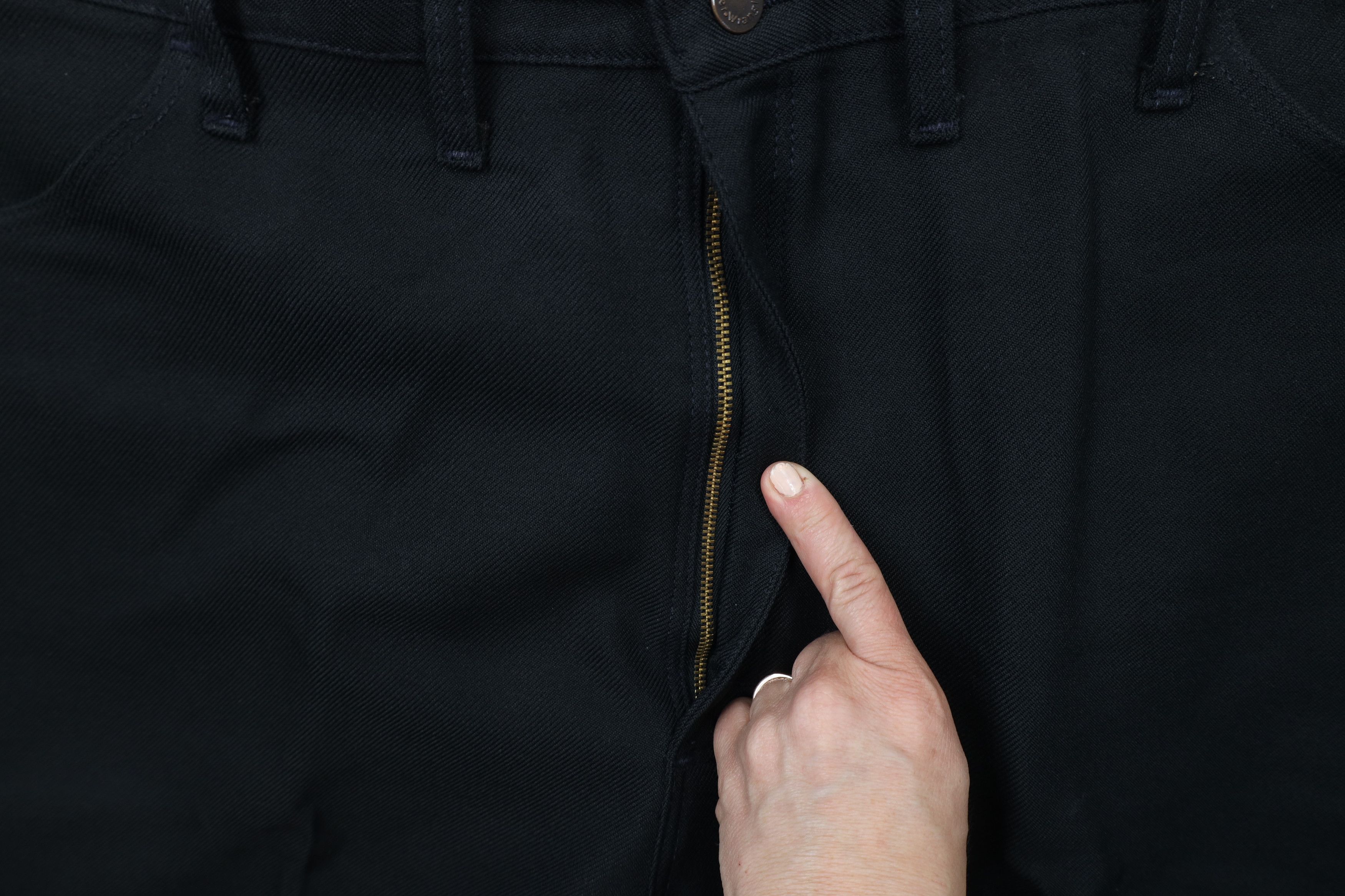 Vintage × Wrangler Vintage 90s Wrangler Flared Wide Leg Chino Pants Black USA Size US 44 / EU 60 - 6 Thumbnail