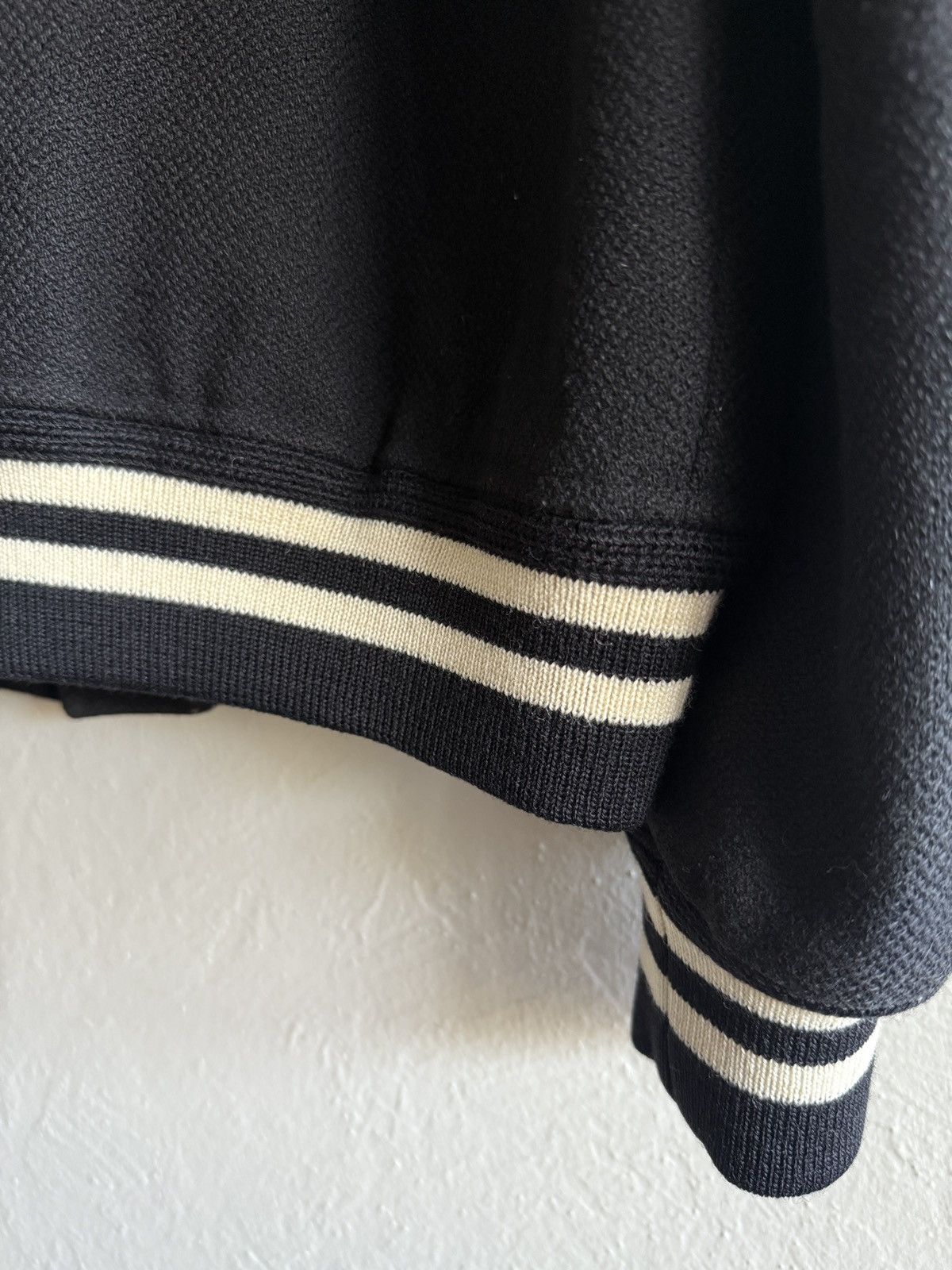 Hedi Slimane × Saint Laurent Paris Saint Laurent Paris Black Wool Teddy Varsity Jacket SS16 Size US M / EU 48-50 / 2 - 14 Thumbnail