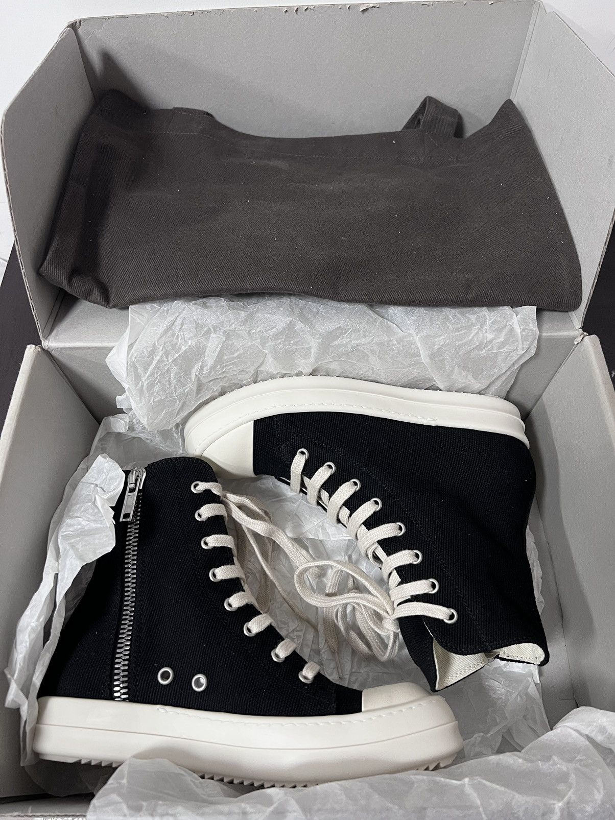 Rick Owens Drkshdw Rick owens drkshdw ramones high top sneakers sz 36.5 Size US 6.5 / IT 36.5 - 11 Thumbnail