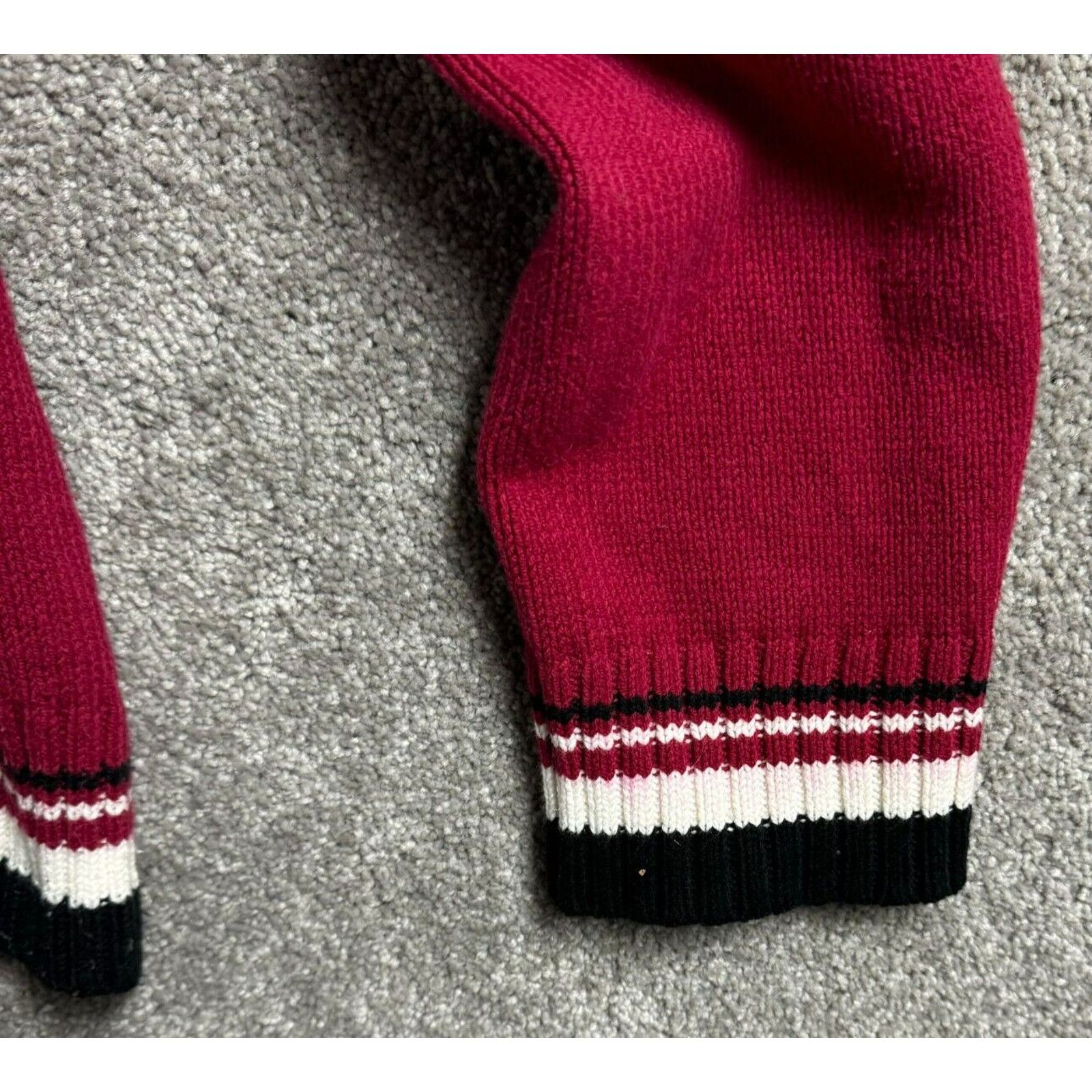 Sonoma Vintage Hooded Sweater Womens L Fair Isle Grandpa 90s Y2K Size L / US 10 / IT 46 - 3 Thumbnail