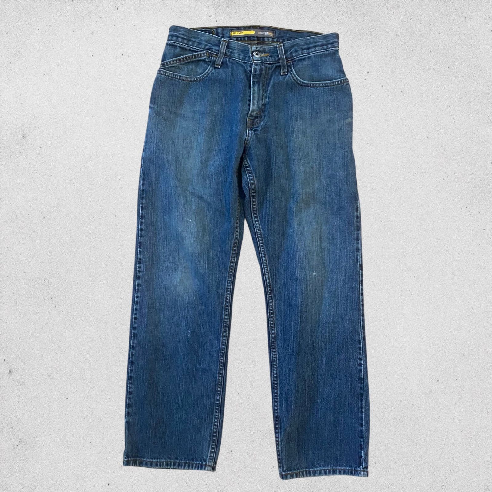 Levi's × Vintage Levi's Y2K Silvertab Relaxed Fit Jeans Denim Skater Grunge Size US 31 - 1 Thumbnail