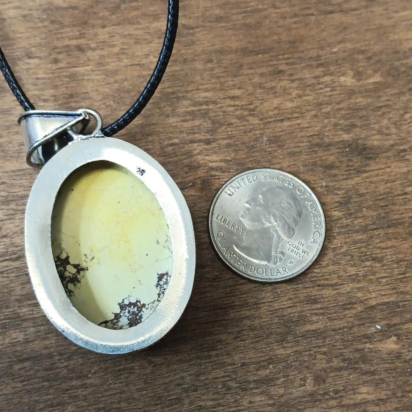 Designer Elegant Yellow Wild Horse Turquoise Pendant Necklace Size ONE SIZE - 2 Thumbnail