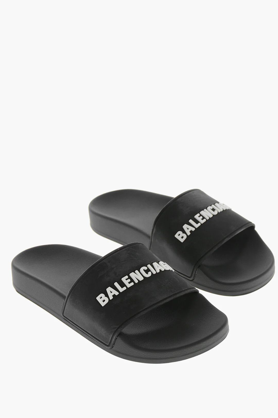 Balenciaga og1mm0326 Rubber Slides in Black Size US 5 / IT 35 - 3 Thumbnail