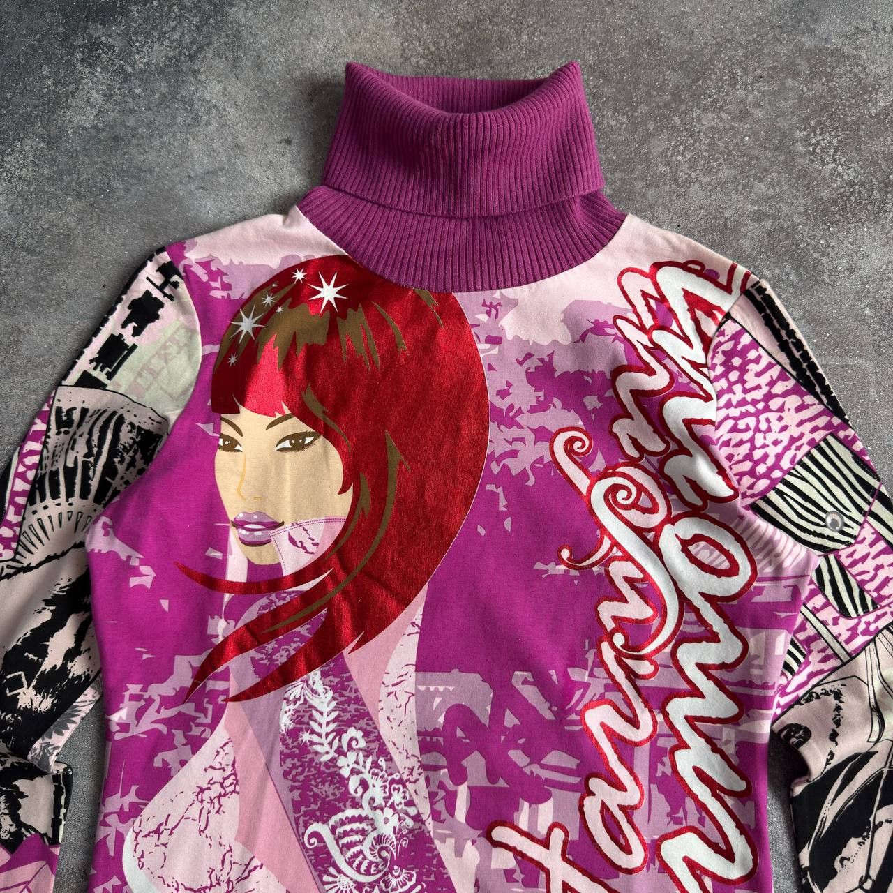 Custo Barcelona Custo Barcelona Y2K Vintage Lady Printed Long Sleeve Top Size M / US 6-8 / IT 42-44 - 4 Thumbnail