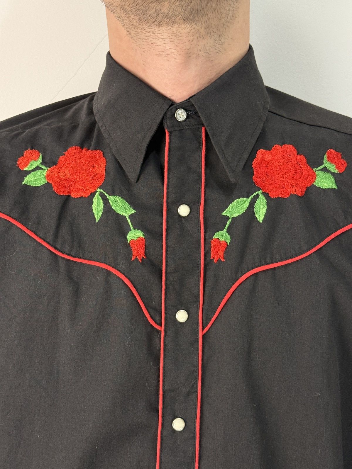 Vintage Vintage 1980s Western Shirt Size US M / EU 48-50 / 2 - 2 Thumbnail