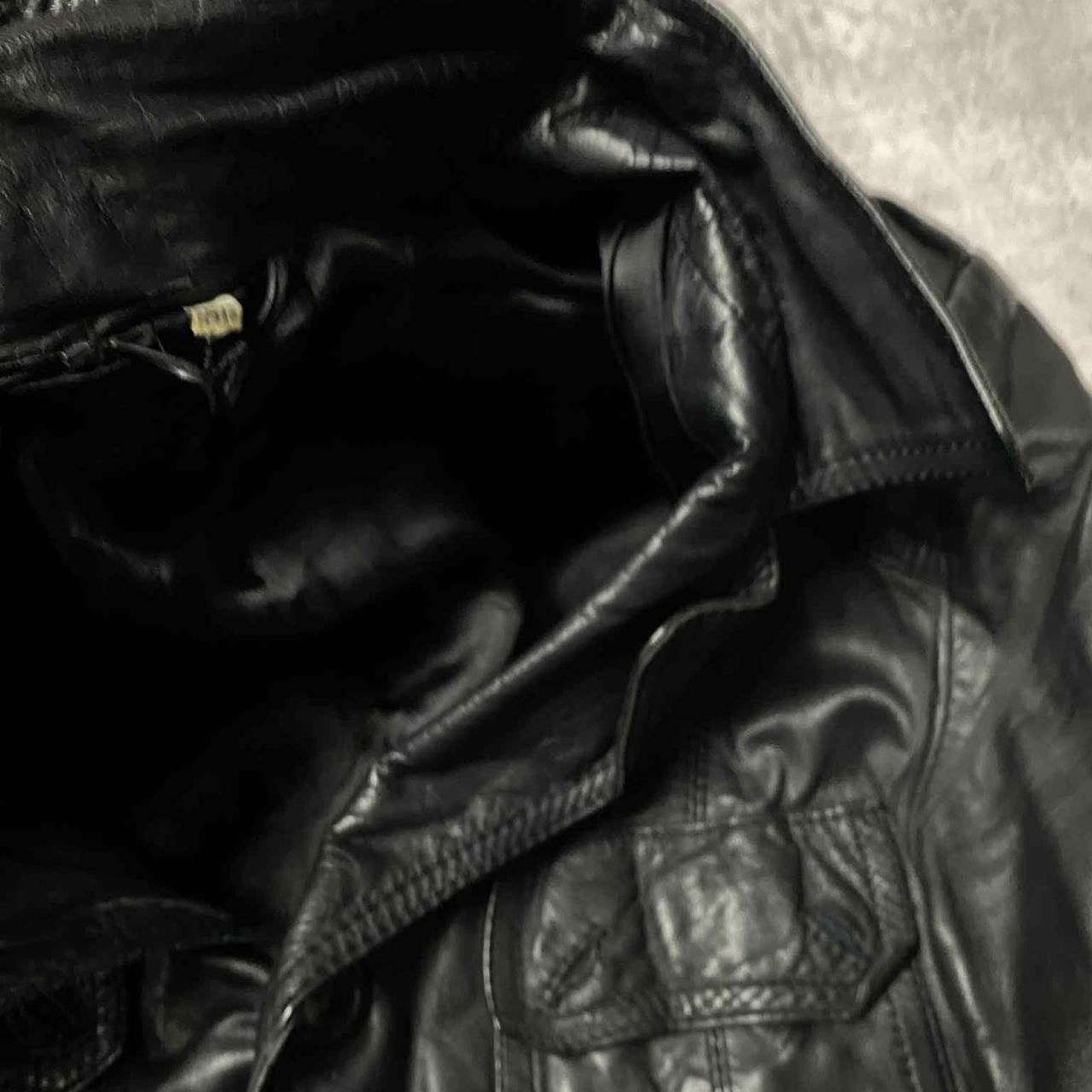Other Black leather jacket with button-up front, multiple pockets Size M / US 6-8 / IT 42-44 - 3 Thumbnail