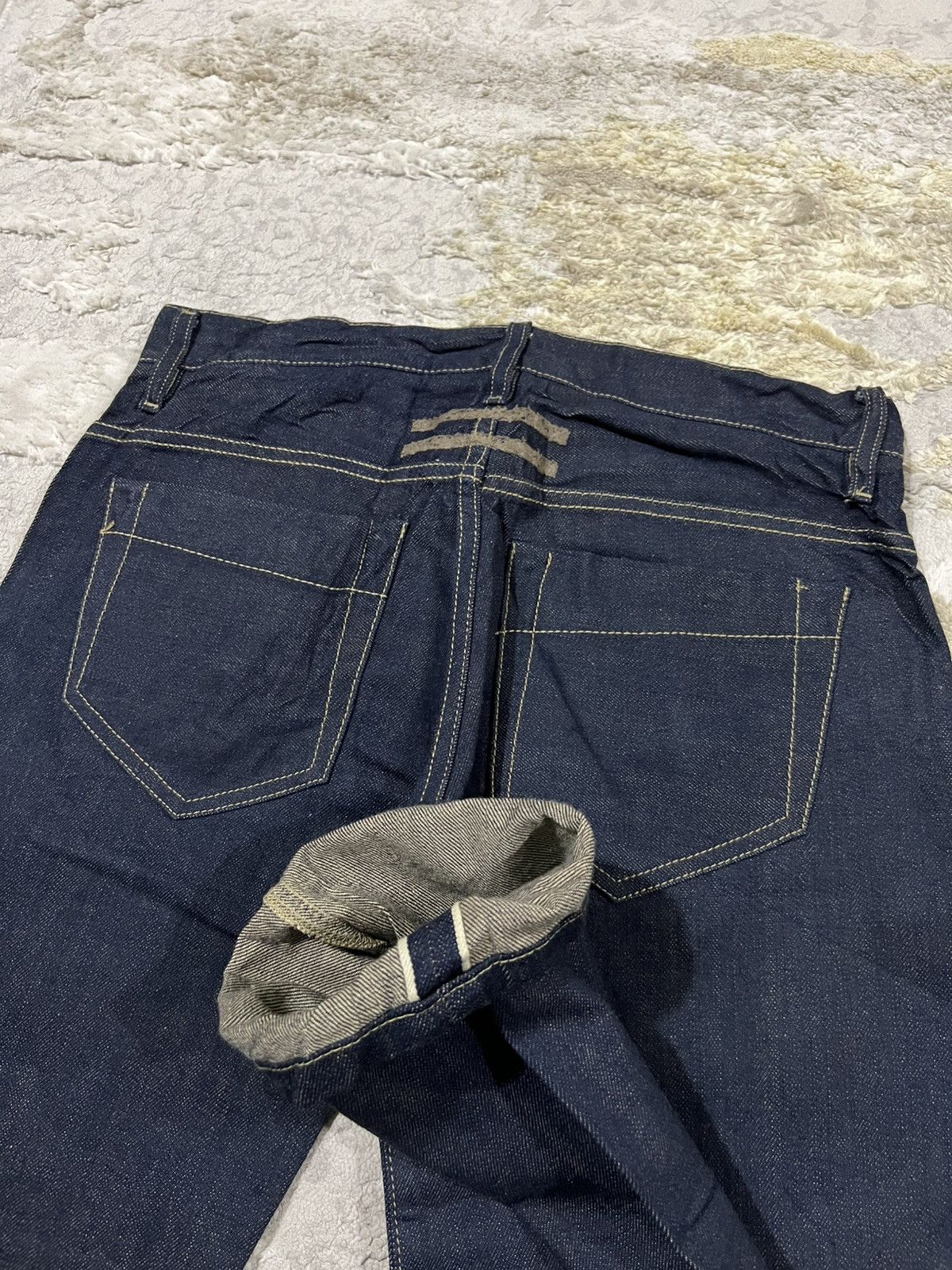 Rick Owens RARE 2005/06 Rick Owens OG Dark Blue Selvaged Denim Jeans Size US 28 / EU 44 - 1 Thumbnail