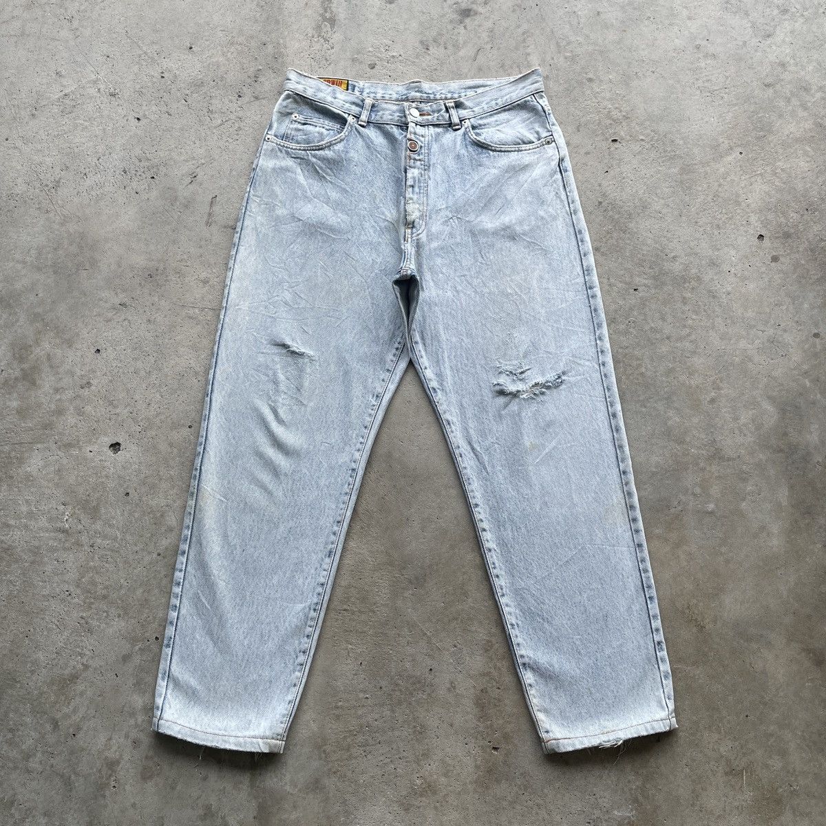 Edwin W33 Vintage Edwin Denim Distressed Wash Faded Jeans Pants Size US 33 - 1 Thumbnail