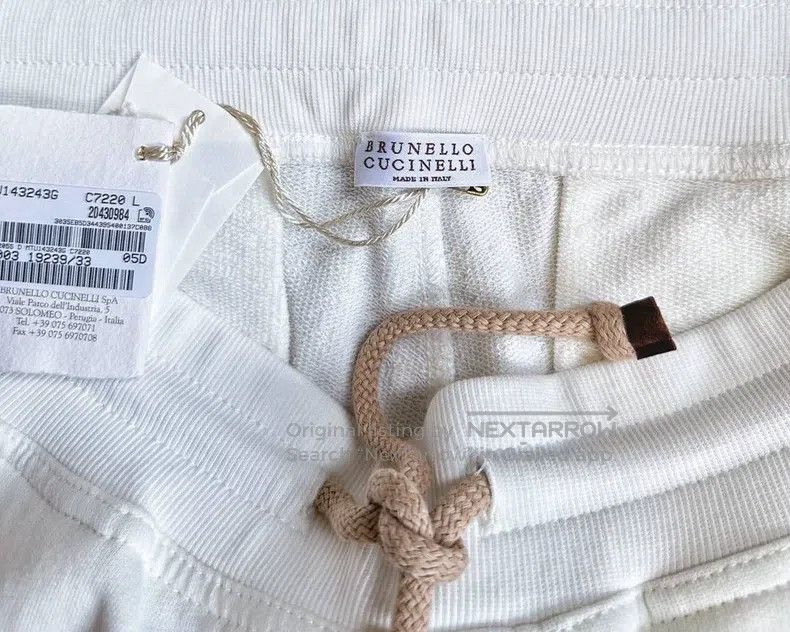 Brunello Cucinelli Brunello Cucinelli size L Sea Island cotton sweatpants Size US 31 - 5 Thumbnail