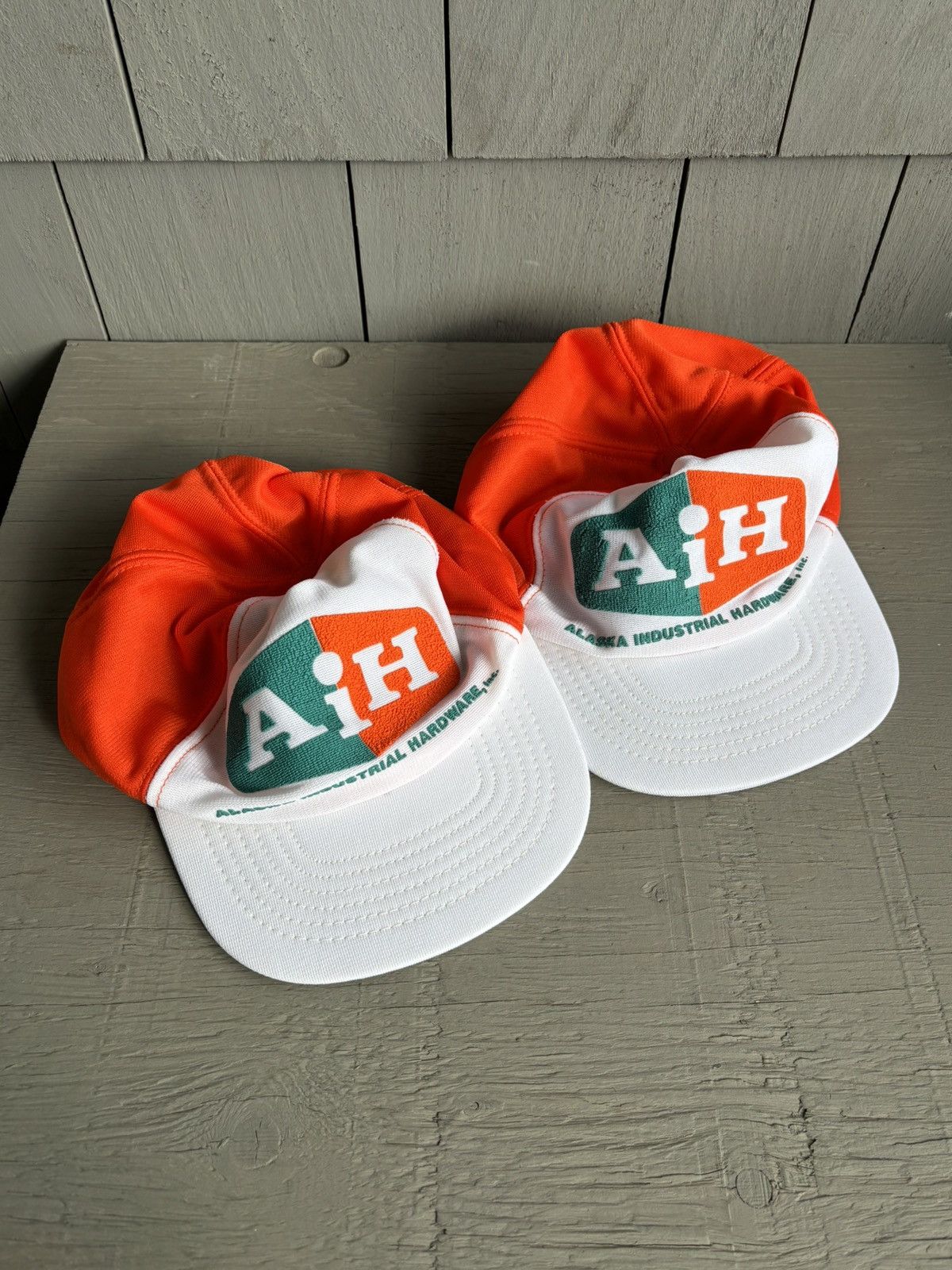 Vintage 1970s Trucker Hats Vintage Baseball Cap Mesh Matching Set 70 Size ONE SIZE - 3 Thumbnail