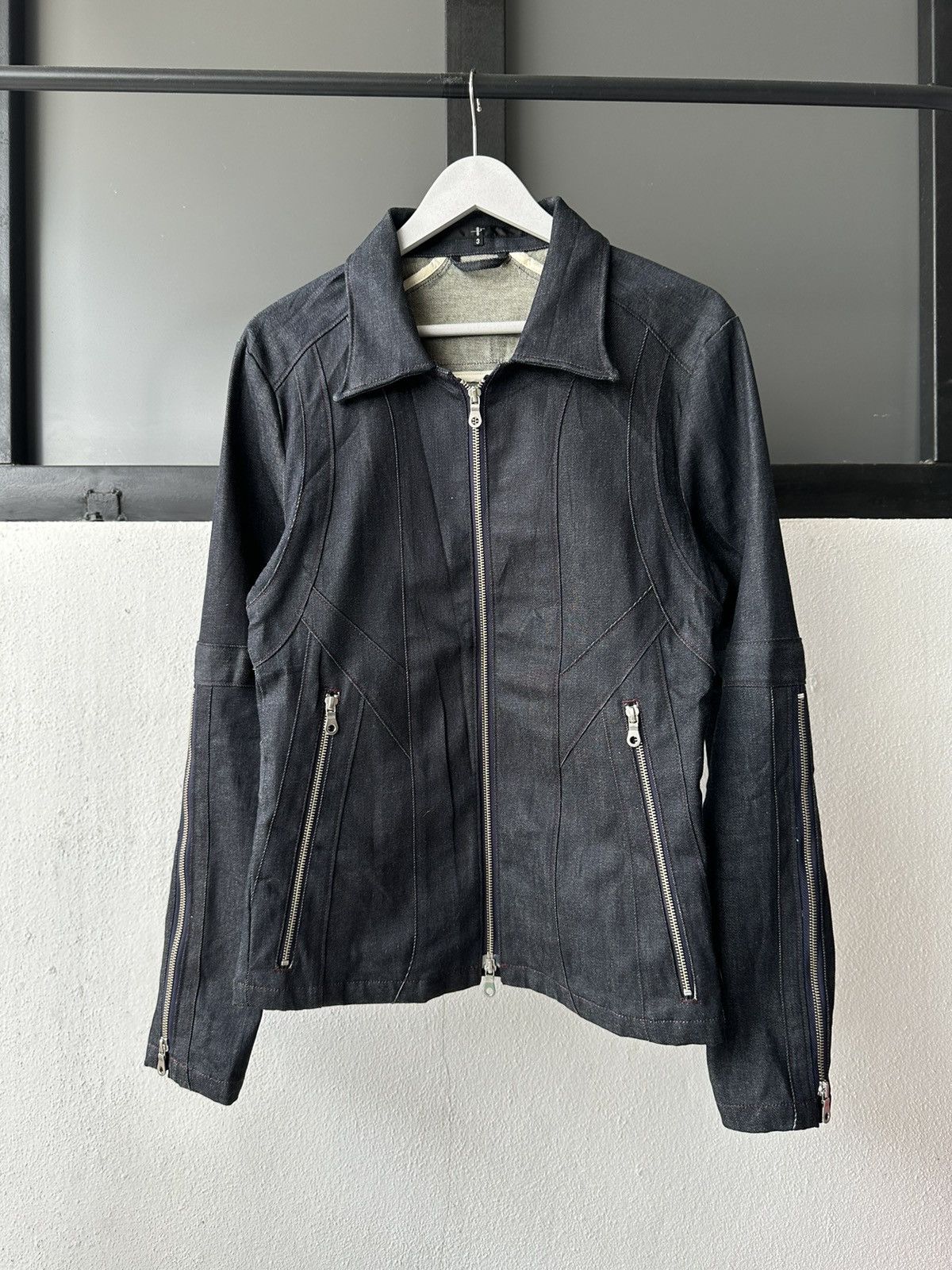 NO ID SS15 NO ID paneled denim zipper jacket Size US M / EU 48-50 / 2 - 10 Thumbnail