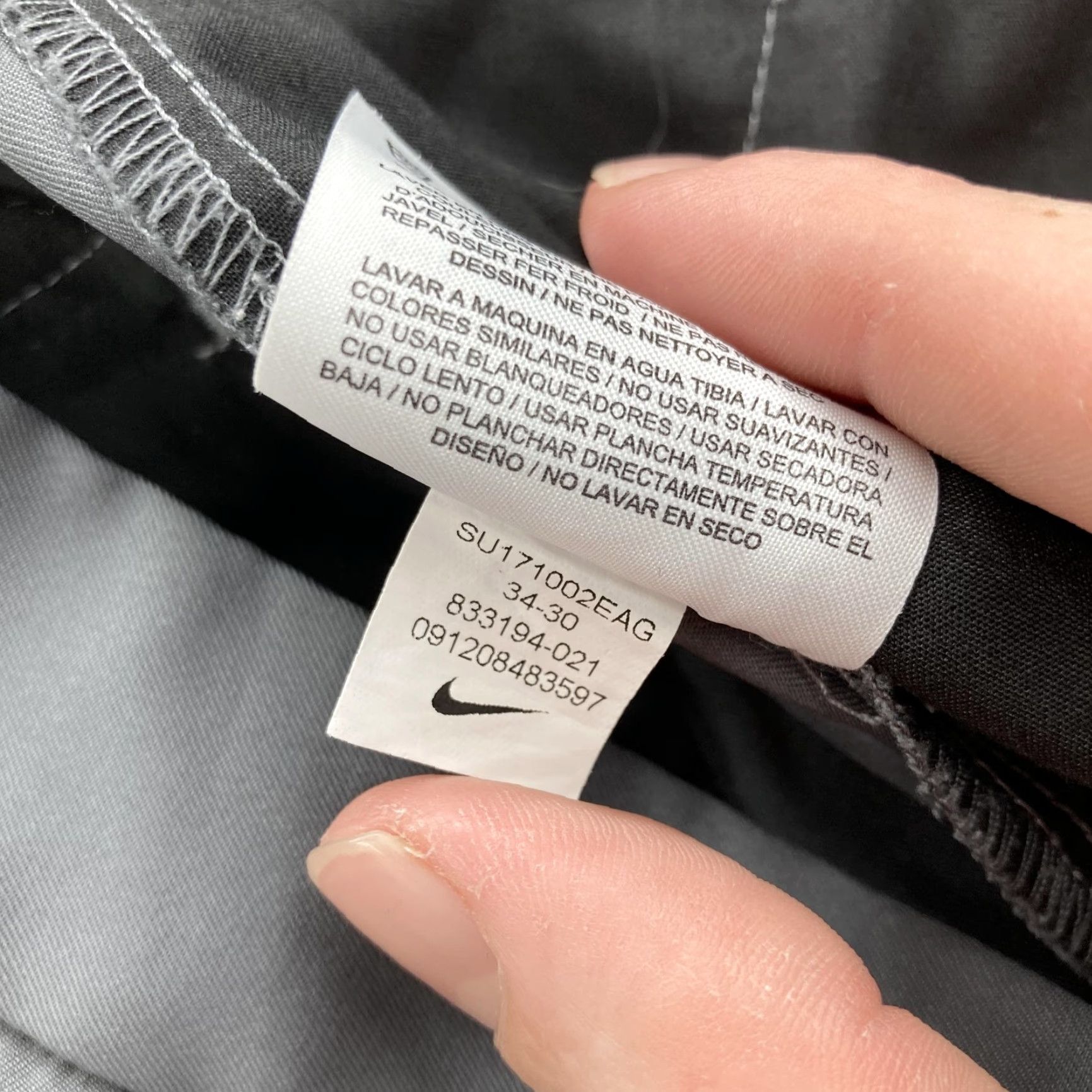Nike Nike Golf Pants Mens 34x30 Gray Dri-FIT Standard Fit Stretch Active Performance Pants Size US 34 / EU 50 - 6 Thumbnail