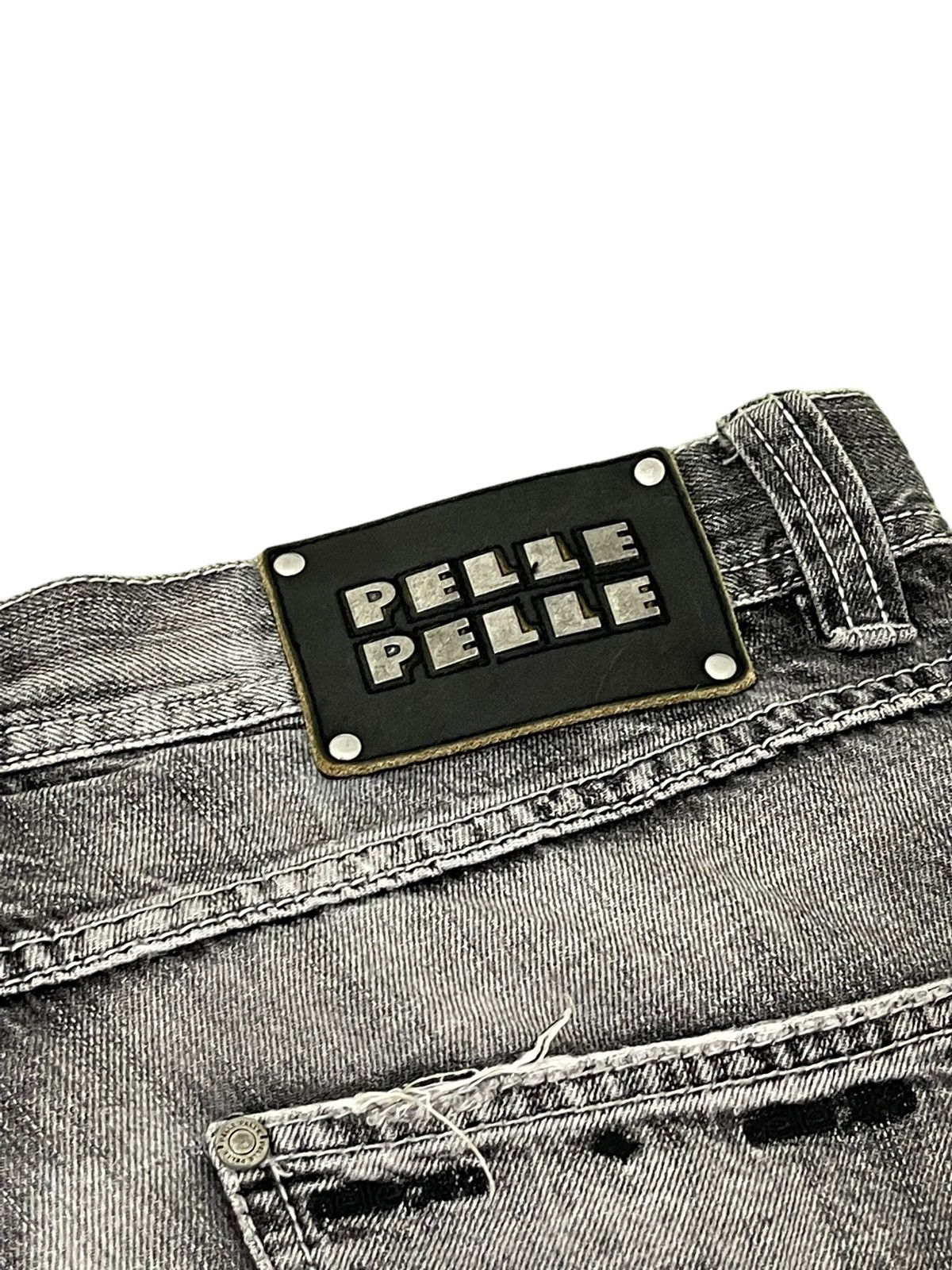 Pelle Pelle Wide Baggy Jeans Pelle Pelle Marc Buchanan Distress 7🟦6 Size US 34 / EU 50 - 20 Thumbnail