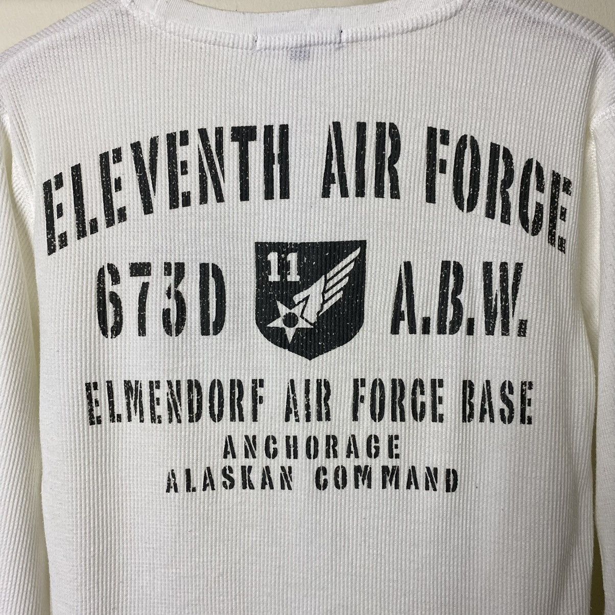 Bullet Noise × Buzz Rickson's Bullet Noise x Elmendorf Air Force Base Waffle L/S T Shirt Size US M / EU 48-50 / 2 - 2 Thumbnail