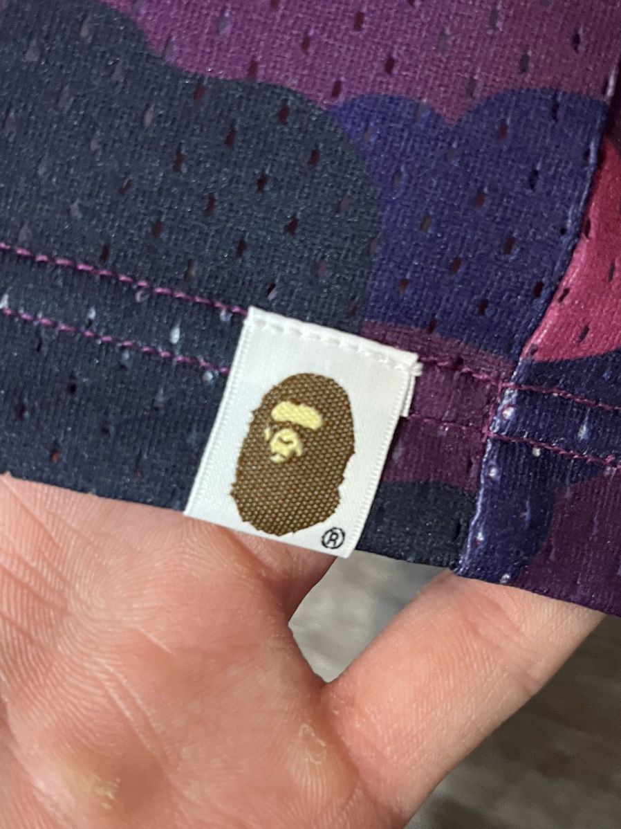 Bape A Bathing Ape Purple ABC Camo Jersey New With Tags Size US XL / EU 56 / 4 - 2 Thumbnail