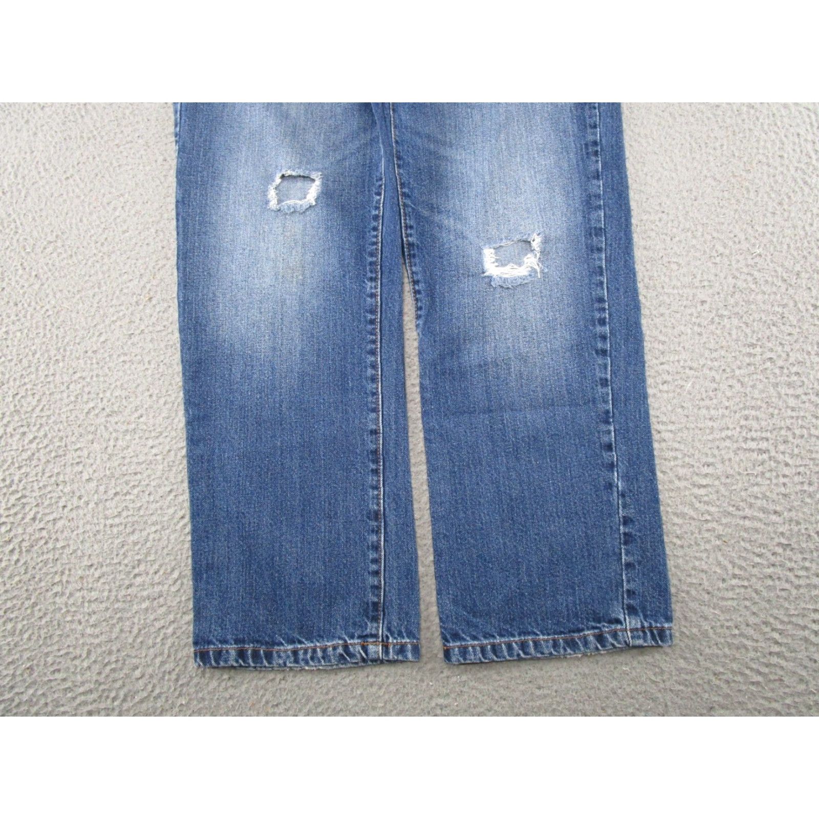 Denime Company Eighty One Mens Straight Leg Blue Distressed Denim Jeans Tag Size 34x30 Size US 34 / EU 50 - 2 Thumbnail