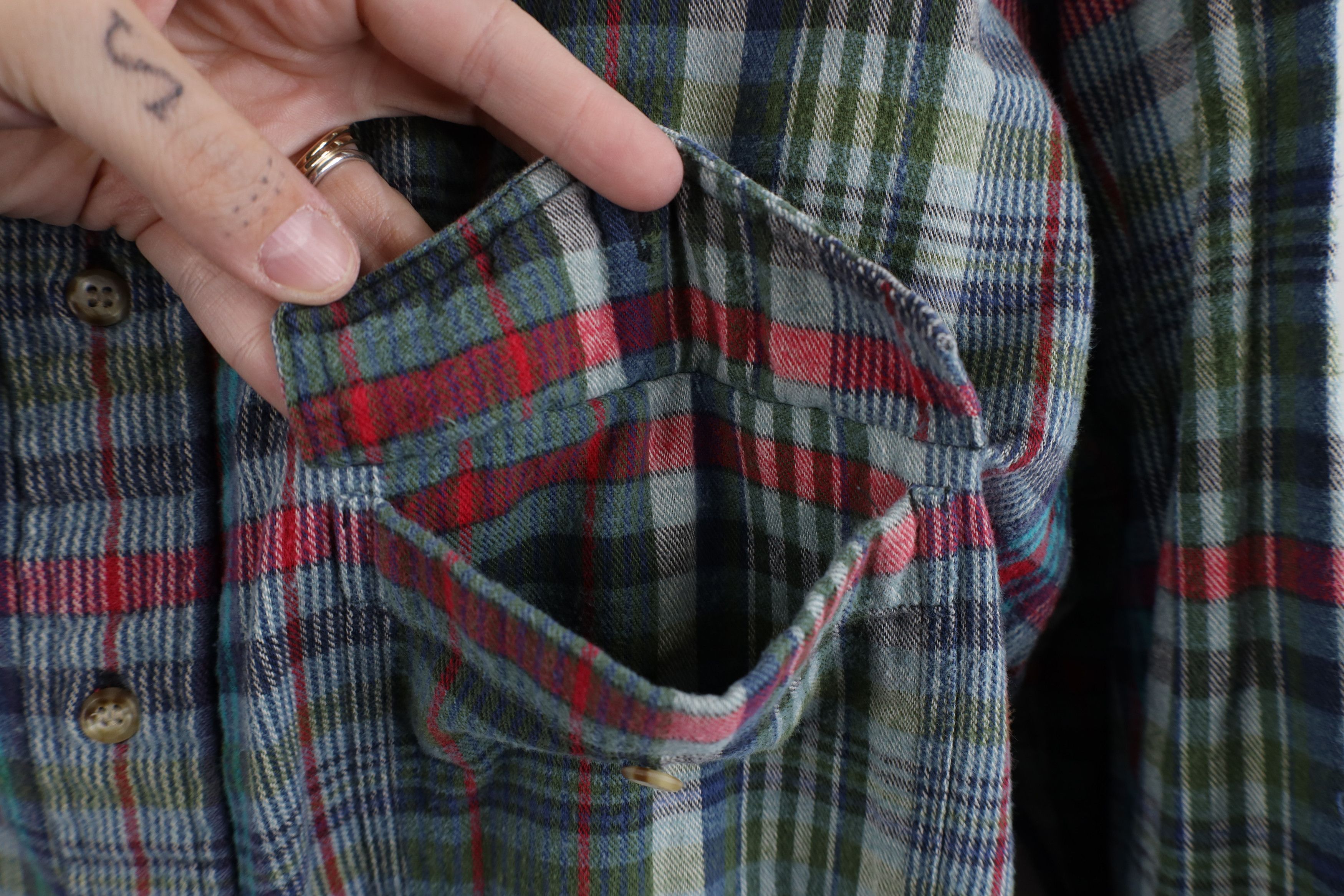 Vintage × Woolrich Woolen Mills Vintage 90s Woolrich Rainbow Plaid Flannel Button Down Shirt Size US L / EU 52-54 / 3 - 6 Thumbnail