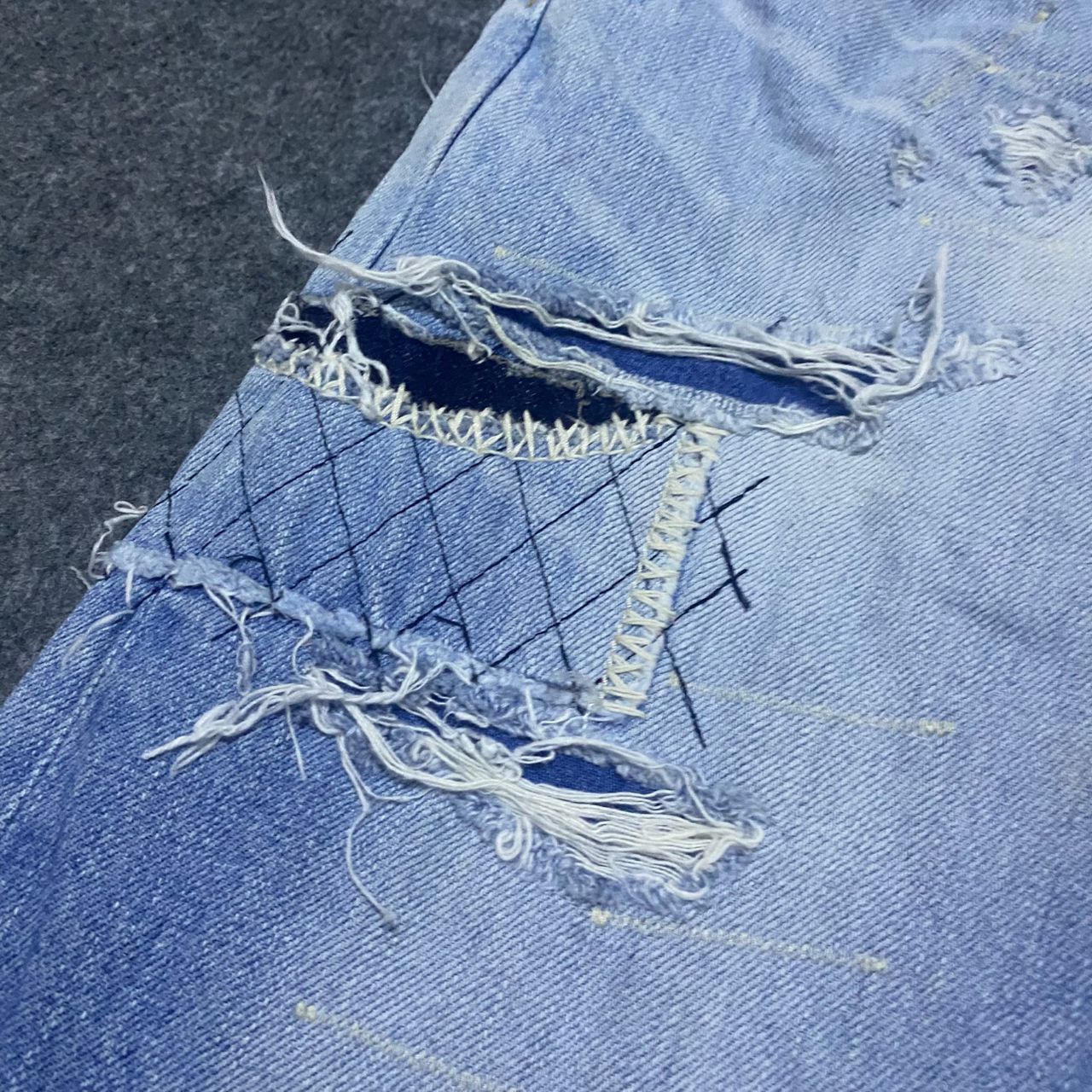 If Six Was Nine 💥Best Offer💥Edwin 503 TP Patchwork Distressed Denim Size US 31 - 7 Thumbnail