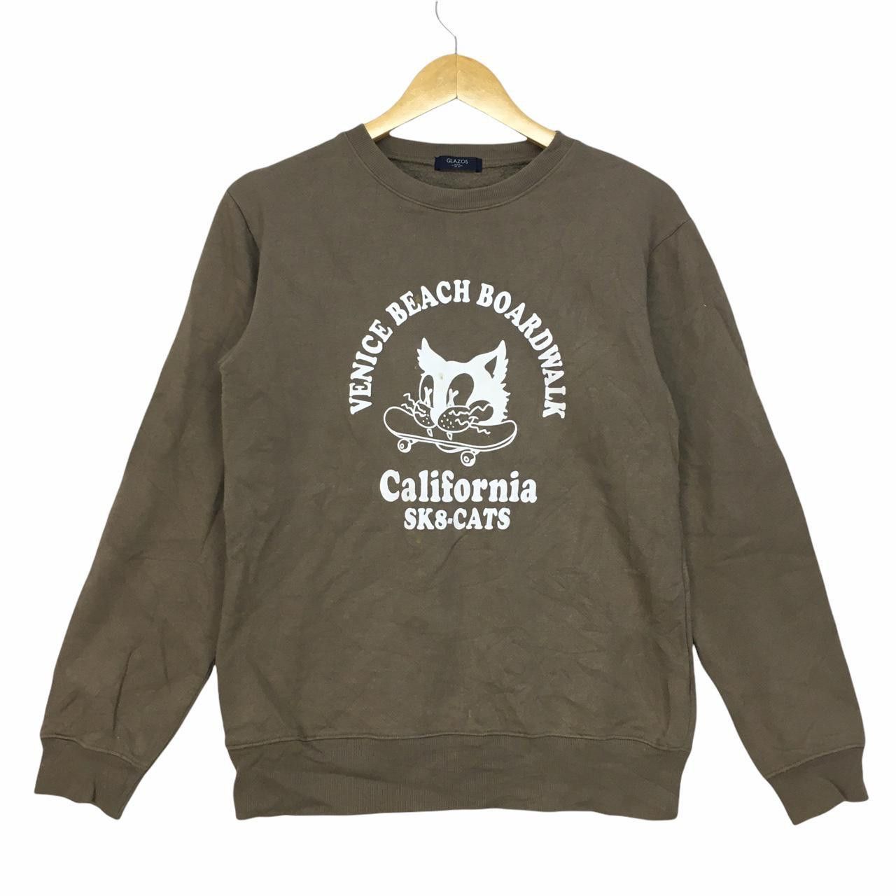 Vintage Vtg GLAZOS Crewneck Sweatshirt Venice Beach Boardwalk Size US XXS / EU 40 - 1 Thumbnail