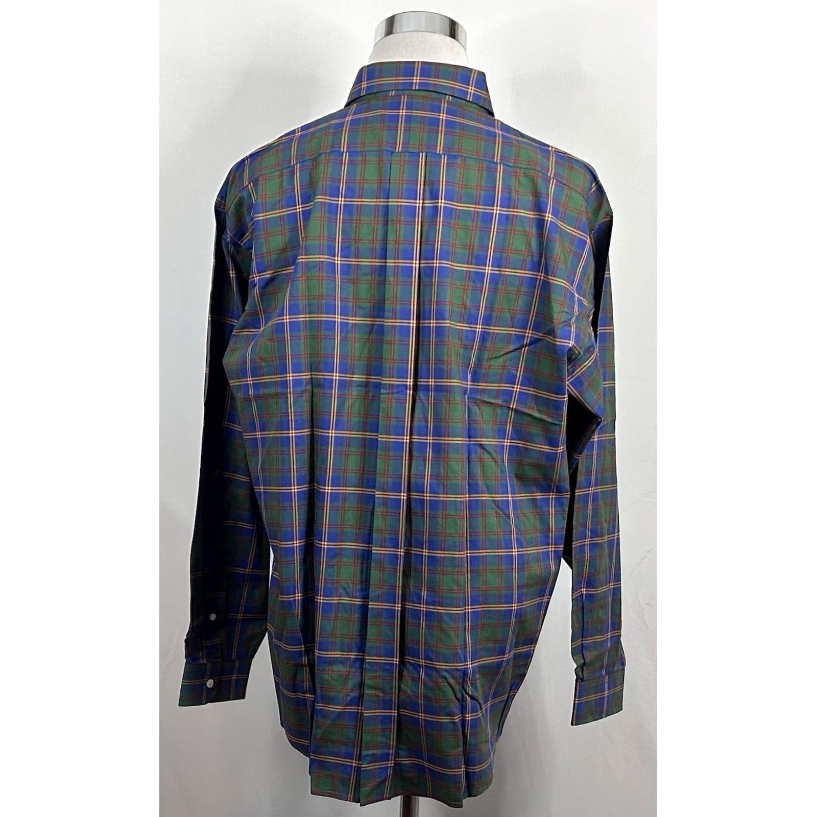 Vintage LL Bean XL US Marin Corps Plaid Shirt Blue Green Cotton Button-Down Size US XL / EU 56 / 4 - 5 Thumbnail