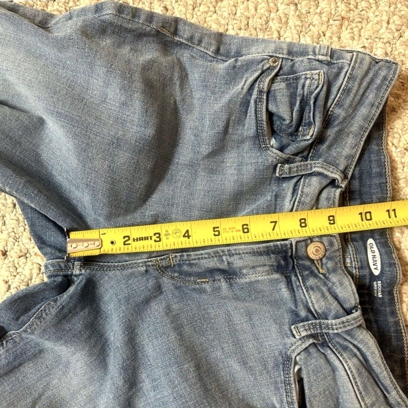 Old Navy VINTAGE Old Navy RockStar Super Skinny Mid Rise Light Wash Denim Jeans 28x28 Womens 6 Blue Size 28" / US 6 / IT 42 - 7 Thumbnail