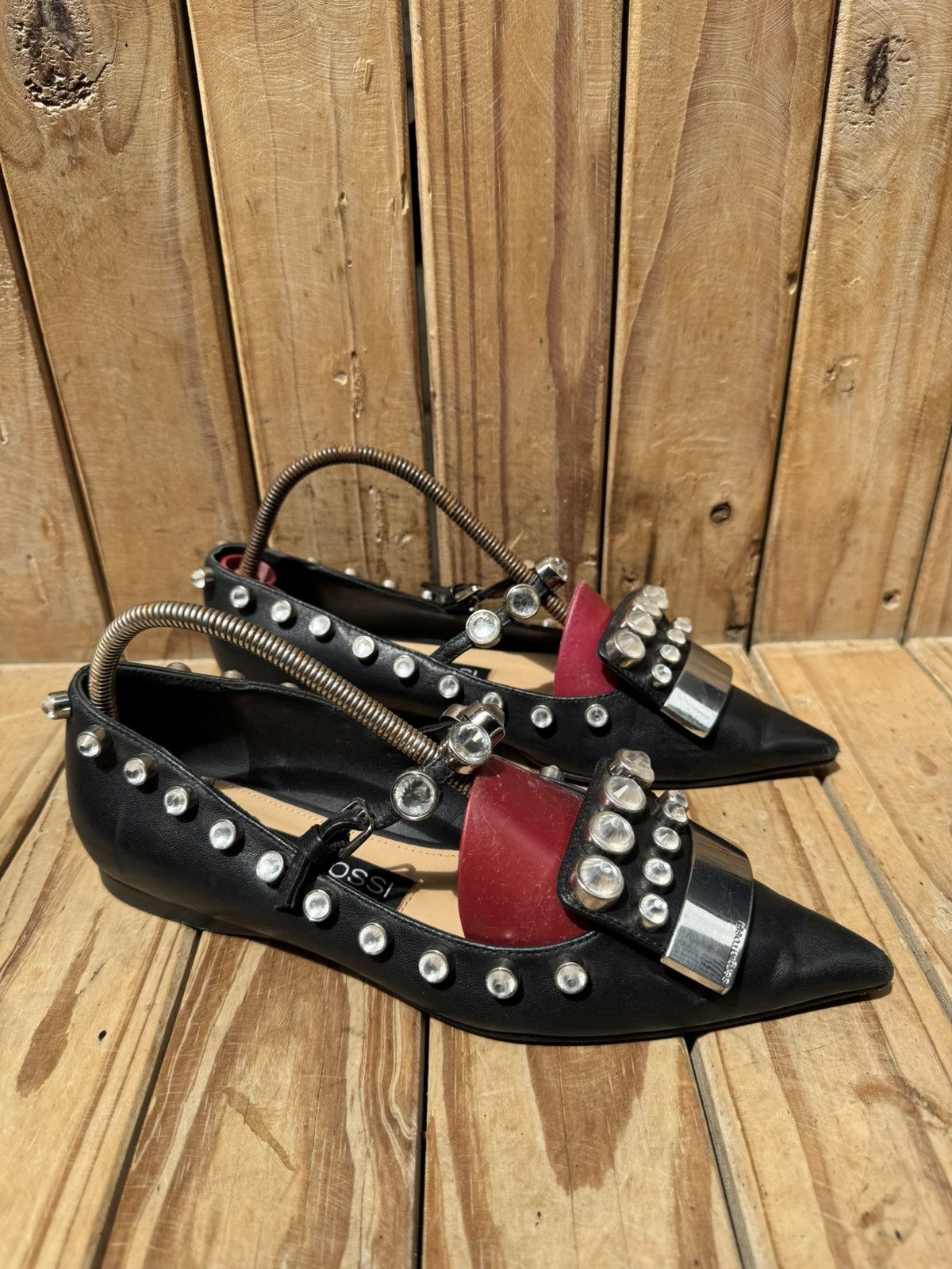 Sergio Rossi Sergio Rossi black women’s leather flats EUR 36 US 6 Size US 6 / IT 36 - 2 Thumbnail
