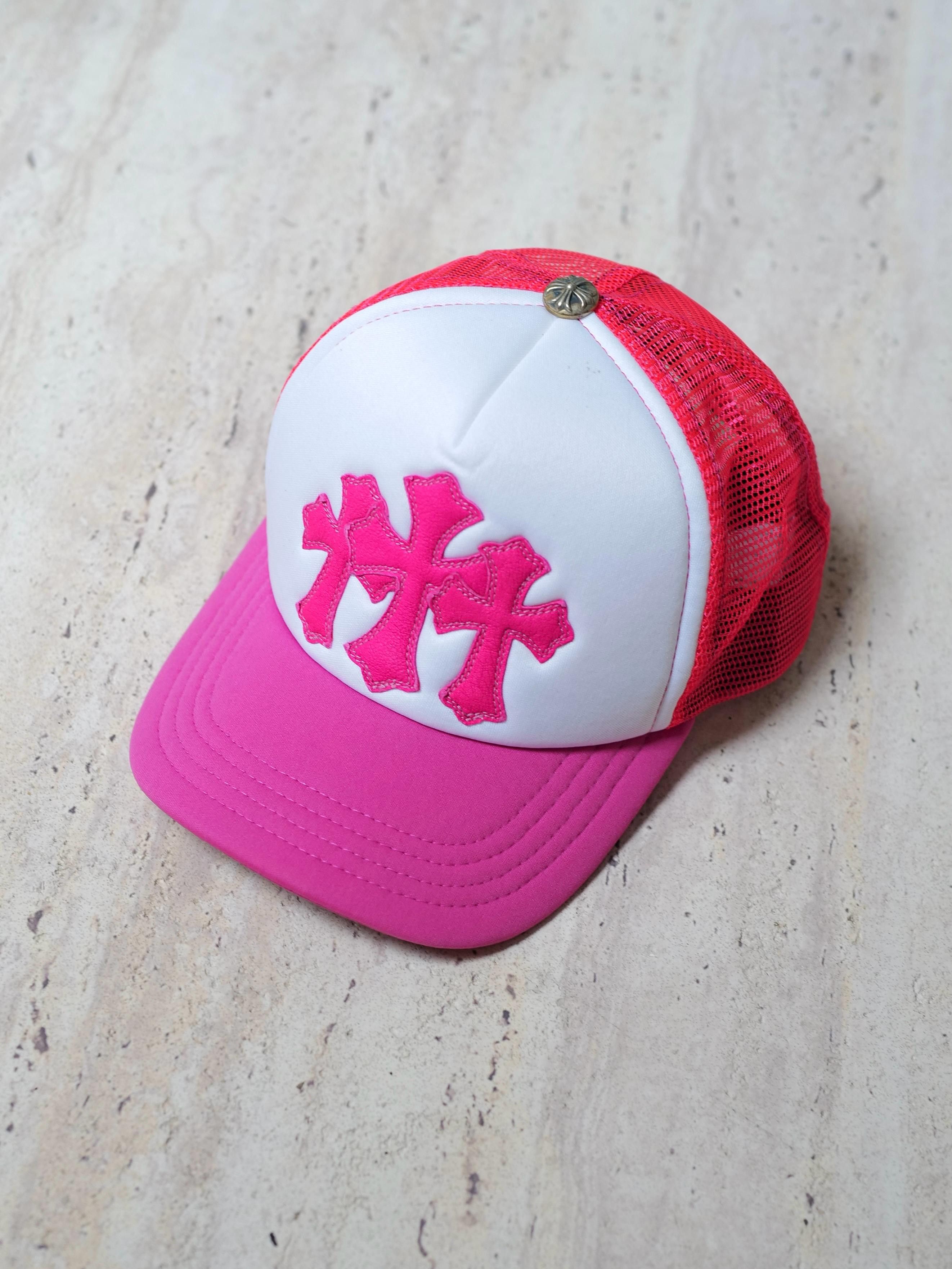 Chrome Hearts Chrome hearts hat trucker king taco Pink | Grailed