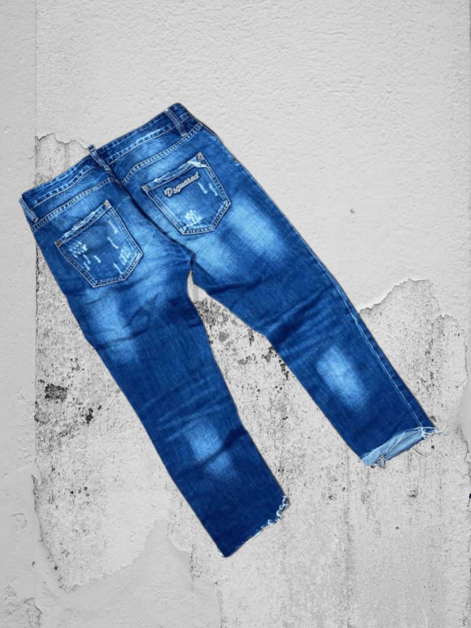 Dsquared2 Dsquared2 Tidy Biker Painted Skater Distressed Skinny Jeans Size US 38 / EU 54 - 1 Thumbnail