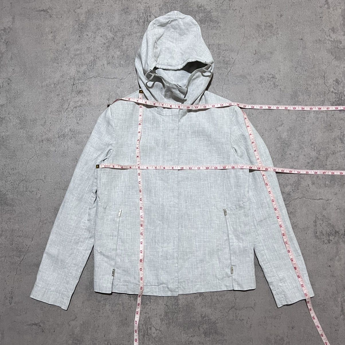 Mandarina Duck Technical Aluminum Linen Hooded Jacket Arcteryx Gorp Style Size US XXS / EU 40 - 13 Thumbnail
