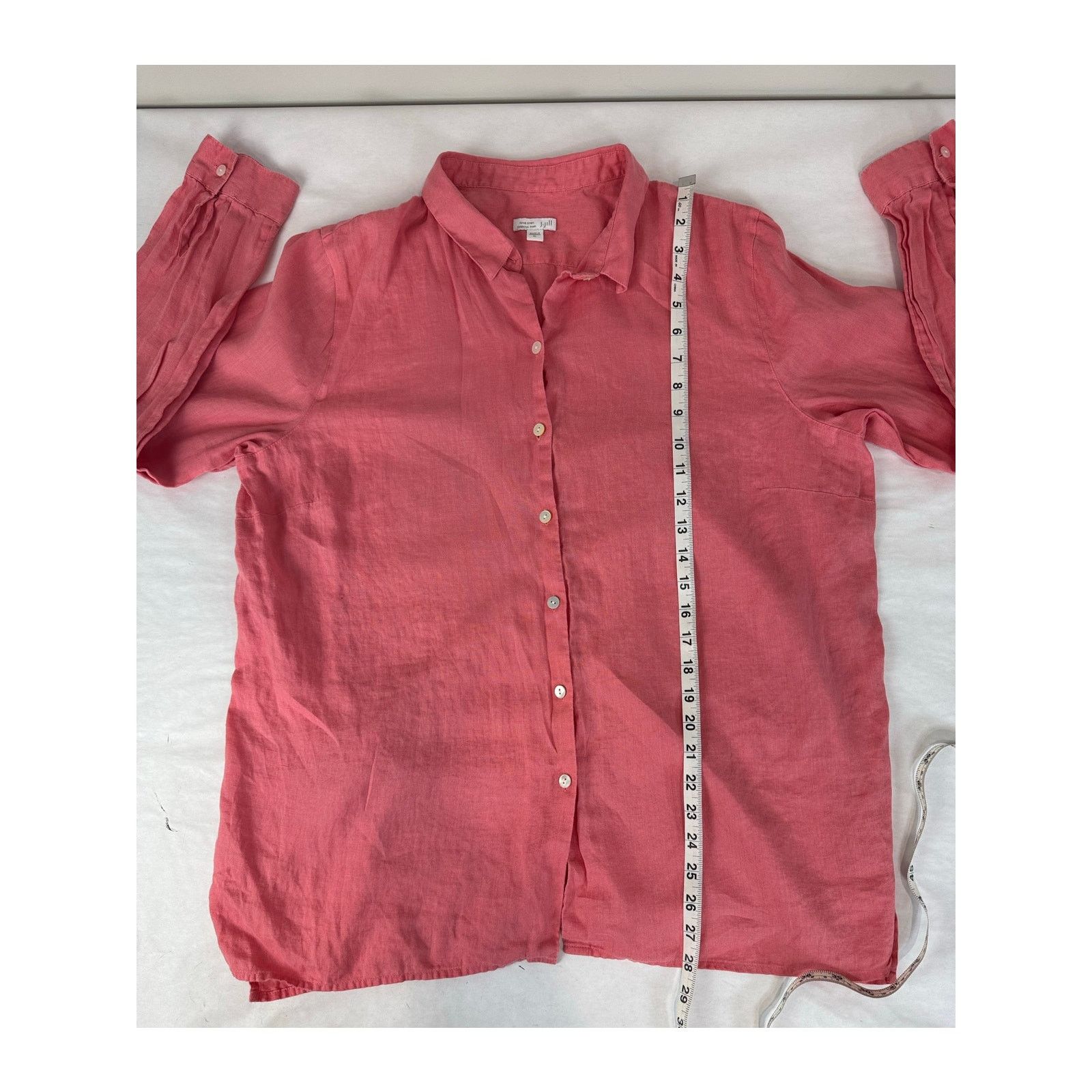 Other J. Jill Love Linen Button Down Essential Shirt Vented XL Size XL / US 12-14 / IT 48-50 - 4 Thumbnail