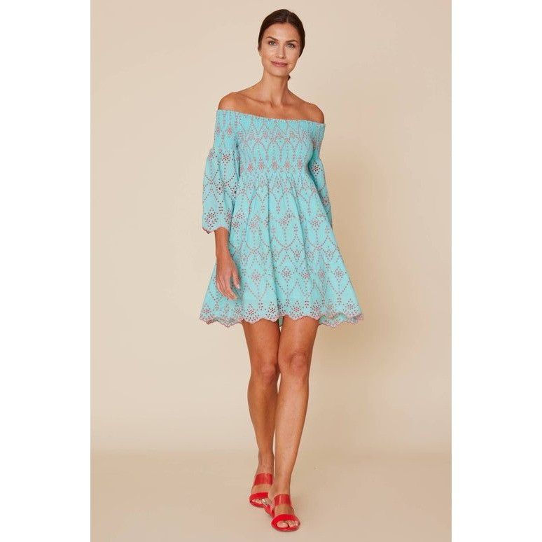 Other Aria Smocked Off the Shoulder Eyelet Mini Dress ModaPosa Sma Size S / US 4 / IT 40 - 1 Preview
