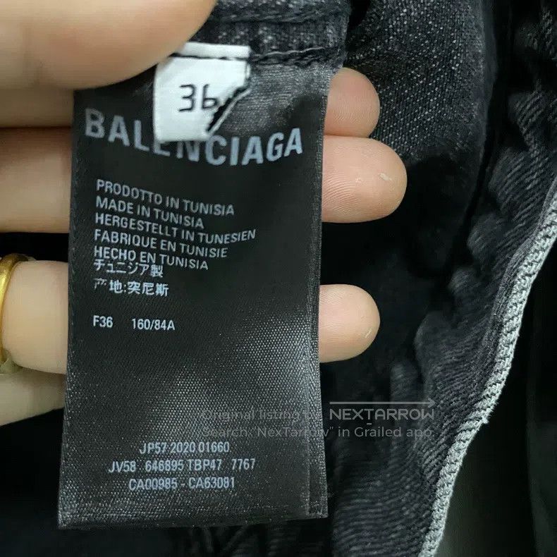 Balenciaga Balenciaga Castle Printed Denim Jacket Size XS / US 0-2 / IT 36-38 - 4 Thumbnail