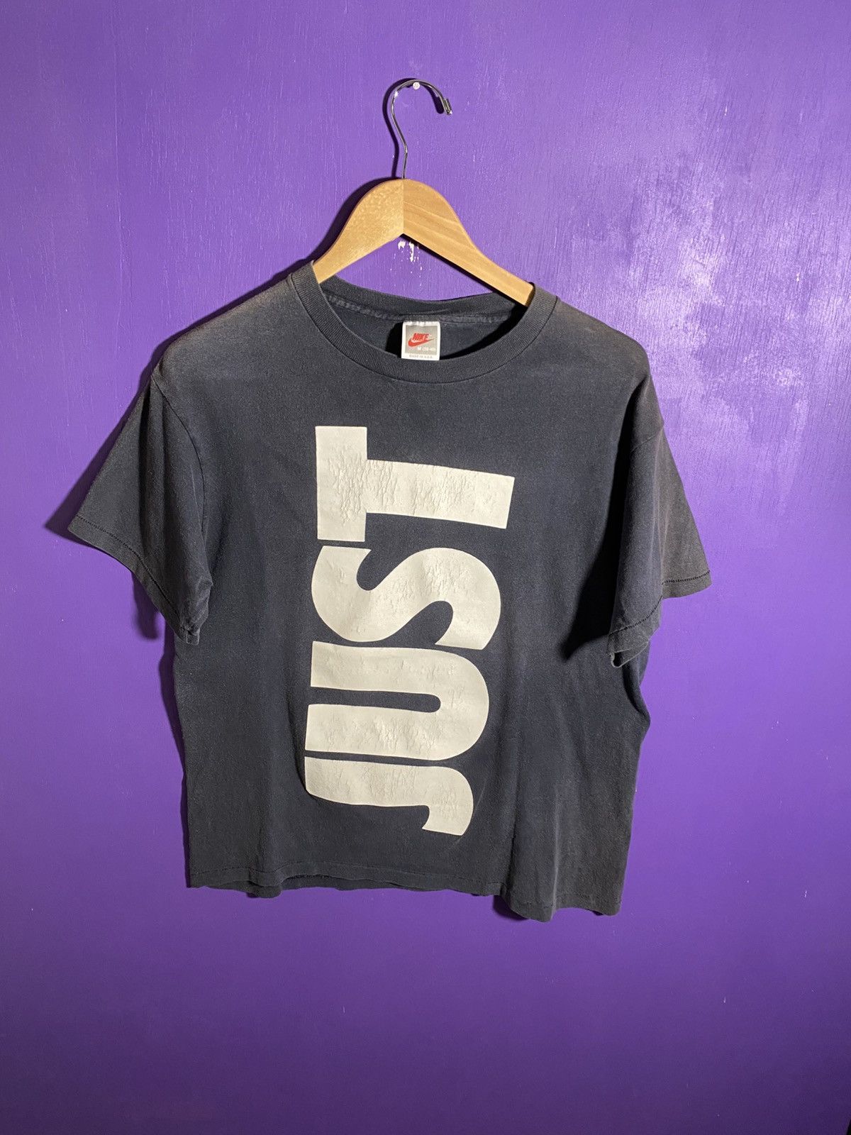 Vintage 90s Nike Just do it faded spellout tee