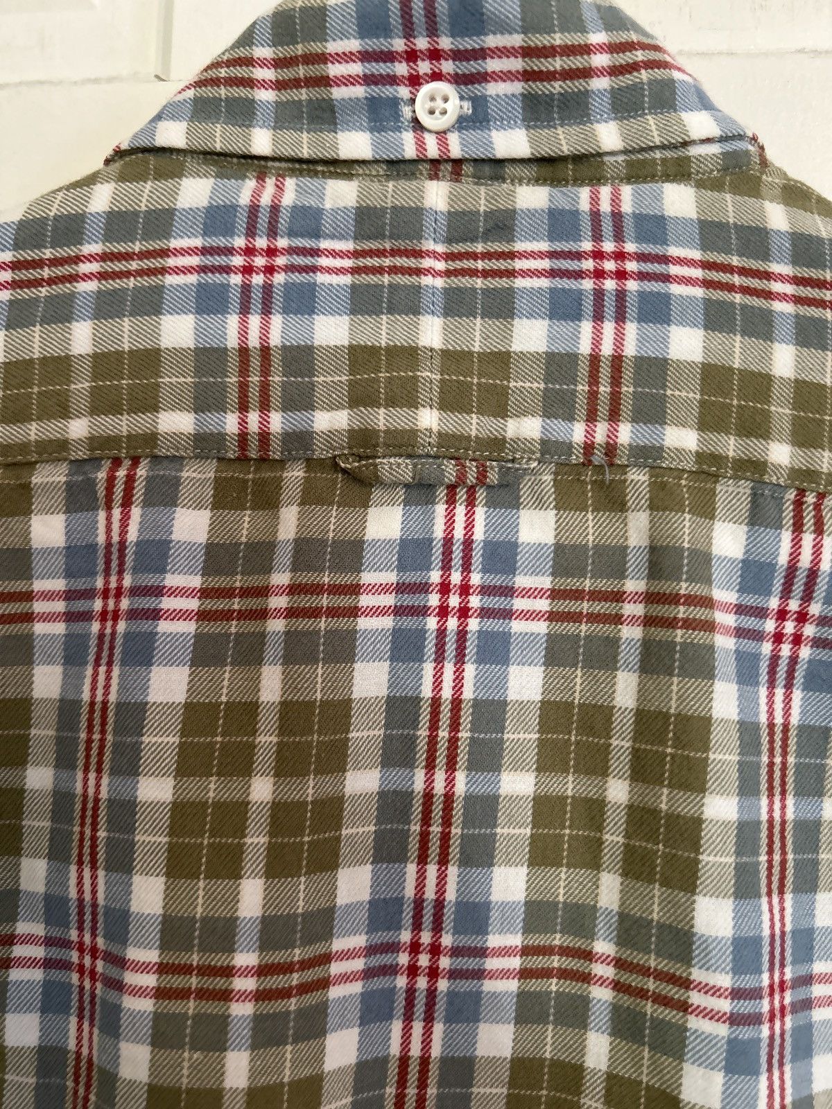Thom Browne Green Plaid Lightweight Flannel Button Down Shirt Size US S / EU 44-46 / 1 - 5 Thumbnail