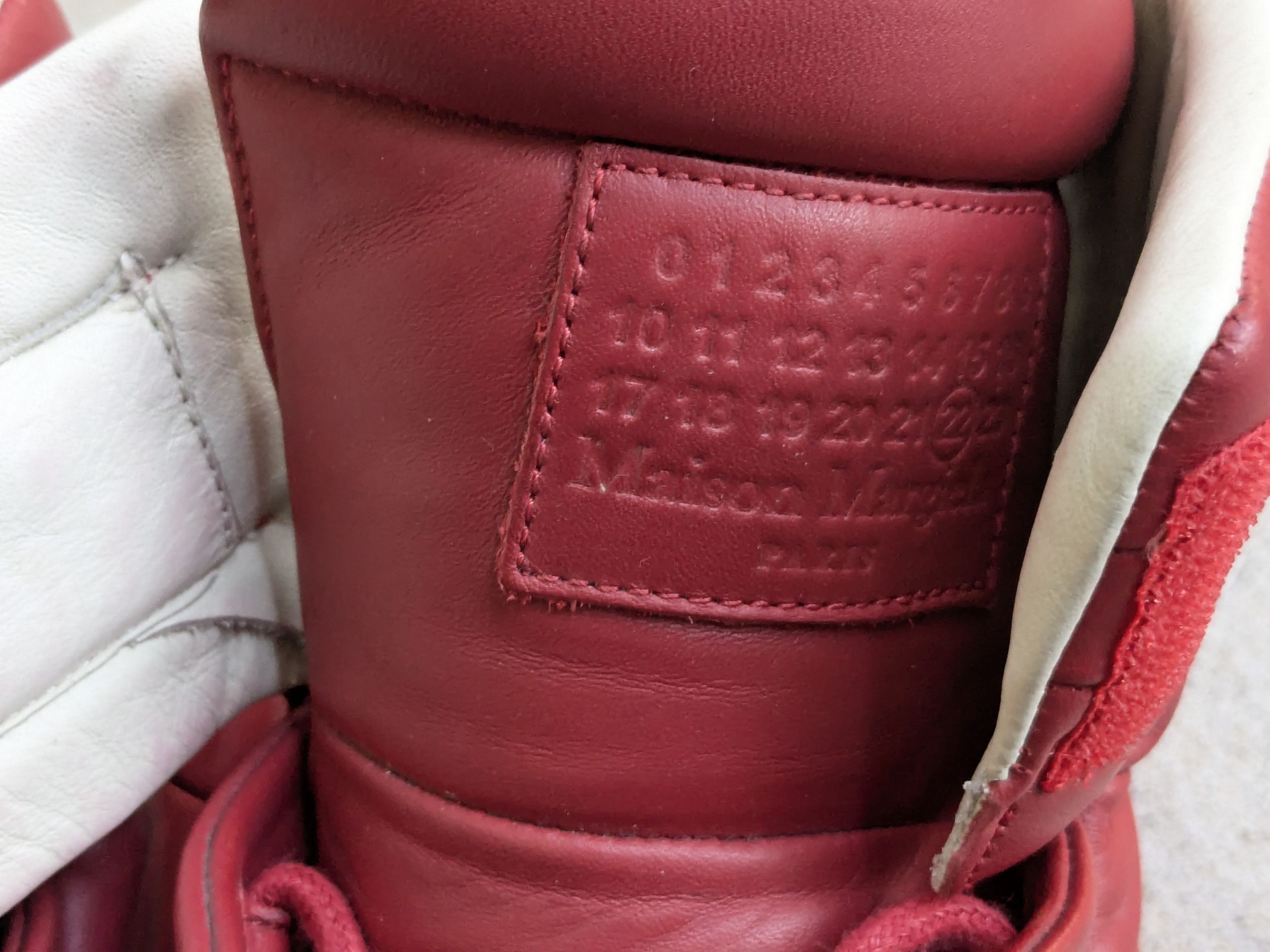 Maison Margiela Maison Margiela Future Red 9 42 Leather High Tops Size US 9 / EU 42 - 4 Thumbnail