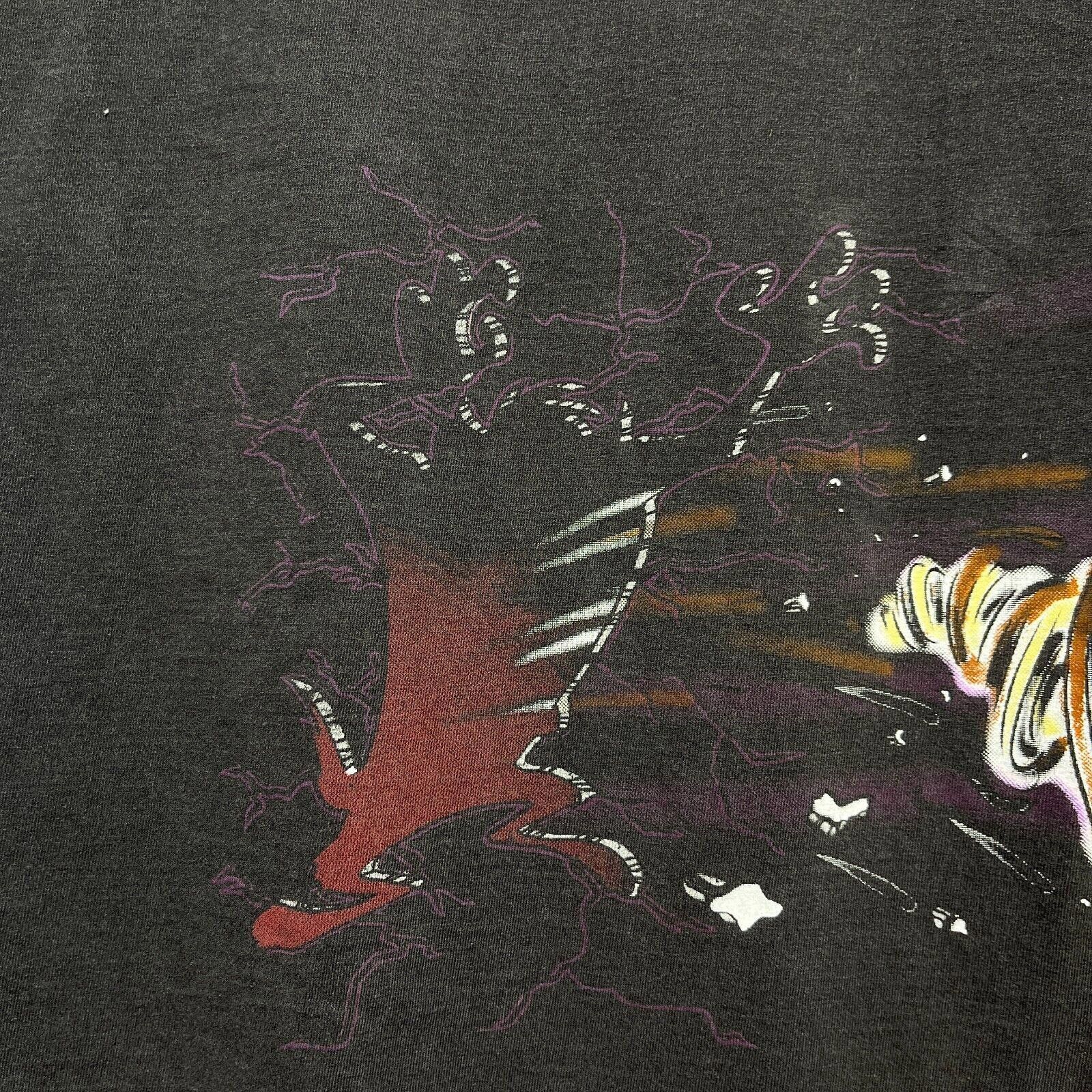 Vintage × Warner Bros Vintage 1996 Warner Bros Taz Out Of Control Black T-shirt L Size US L / EU 52-54 / 3 - 12 Thumbnail