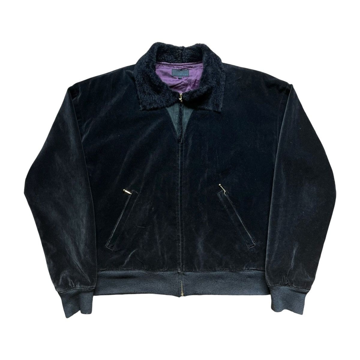 14th Addiction × If Six Was Nine × Le Grande Bleu (L.G.B.) Japanese Brand Beams Hairy Collar Velvet Jacket Size US M / EU 48-50 / 2 - 1 Thumbnail